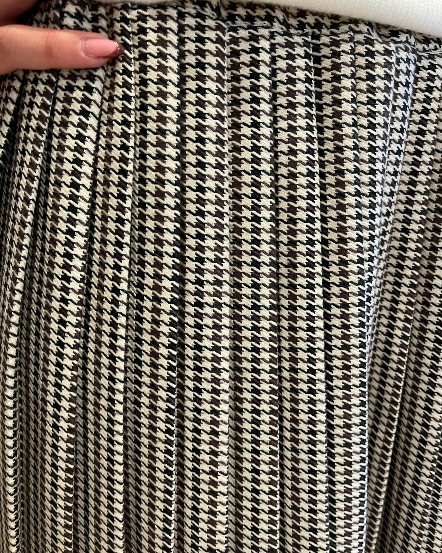 Gonna corta plissé pied de poule art. TF2215 VICOLO