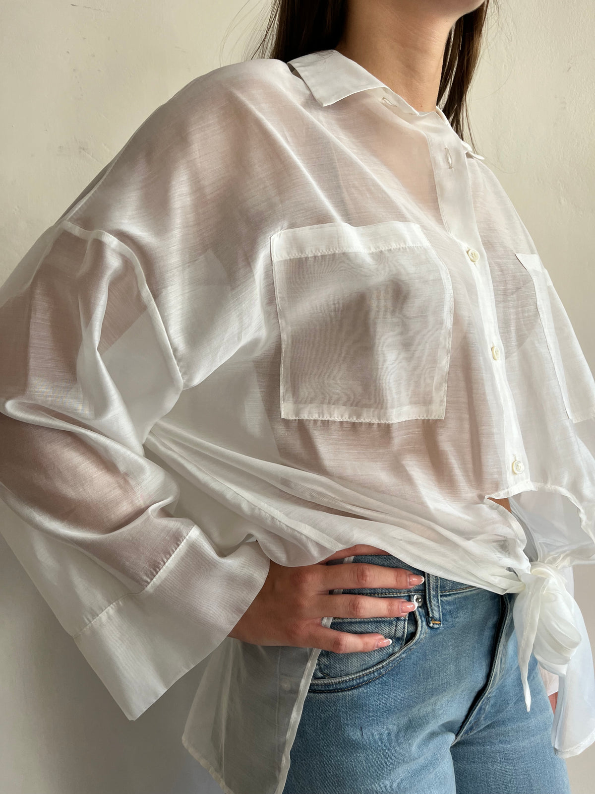 Camicia over da annodare art. TAC0557 VICOLO