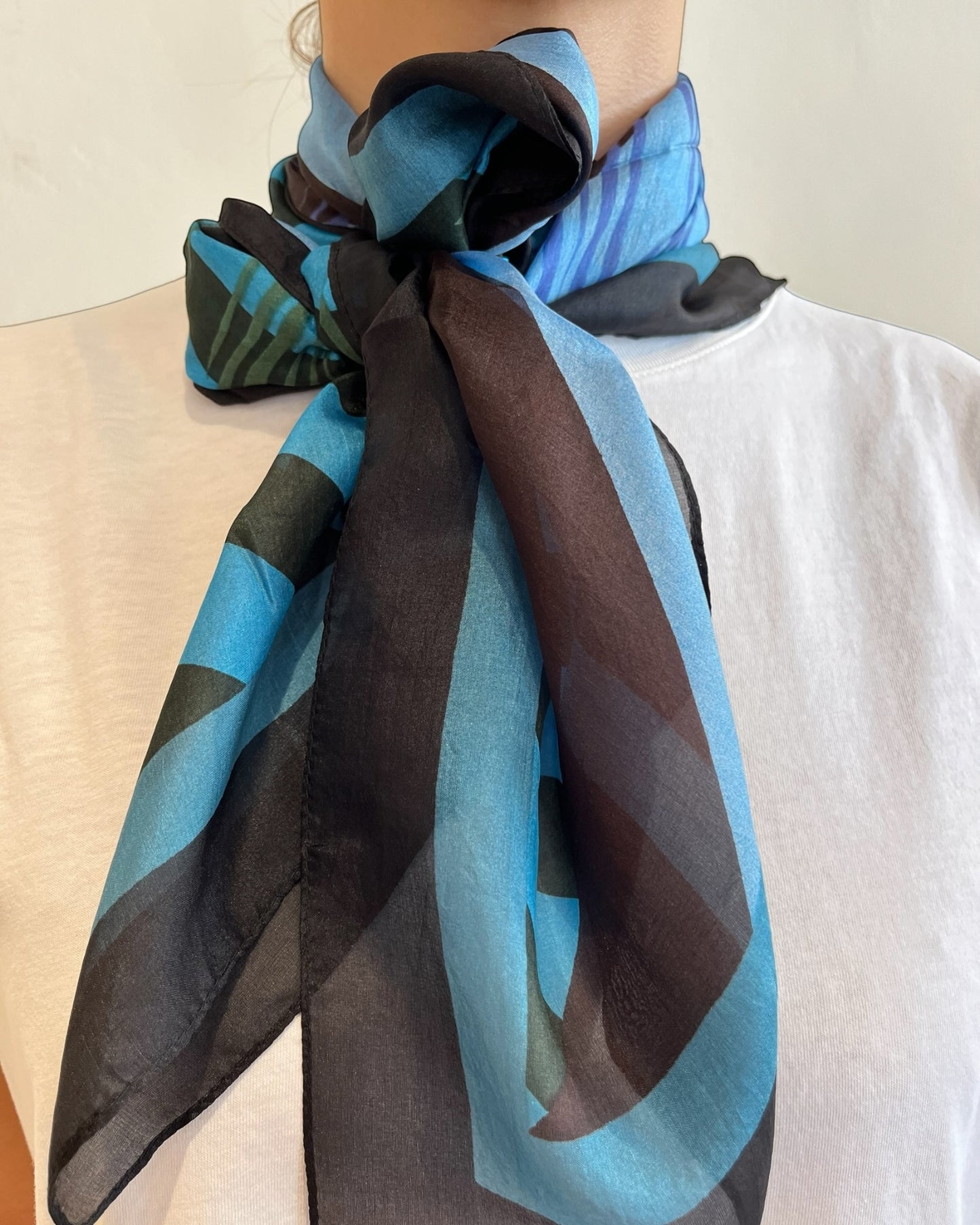 Foulard in seta stampato art. A3XBF FAIZ SANDRO FERRONE