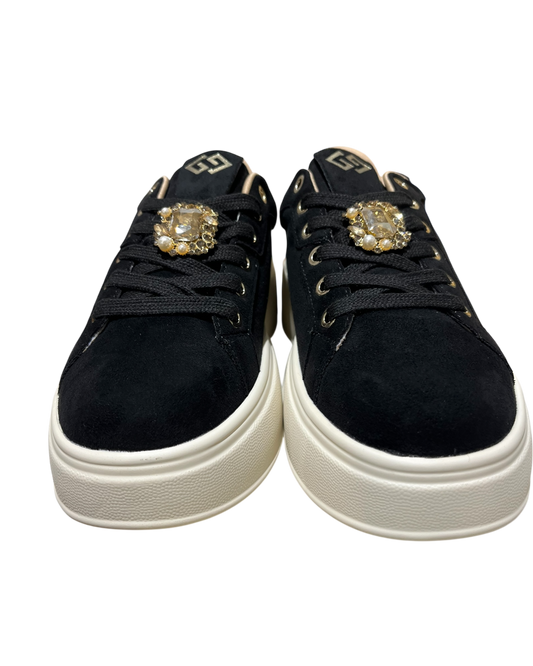 Sneaker scamosciata nera art