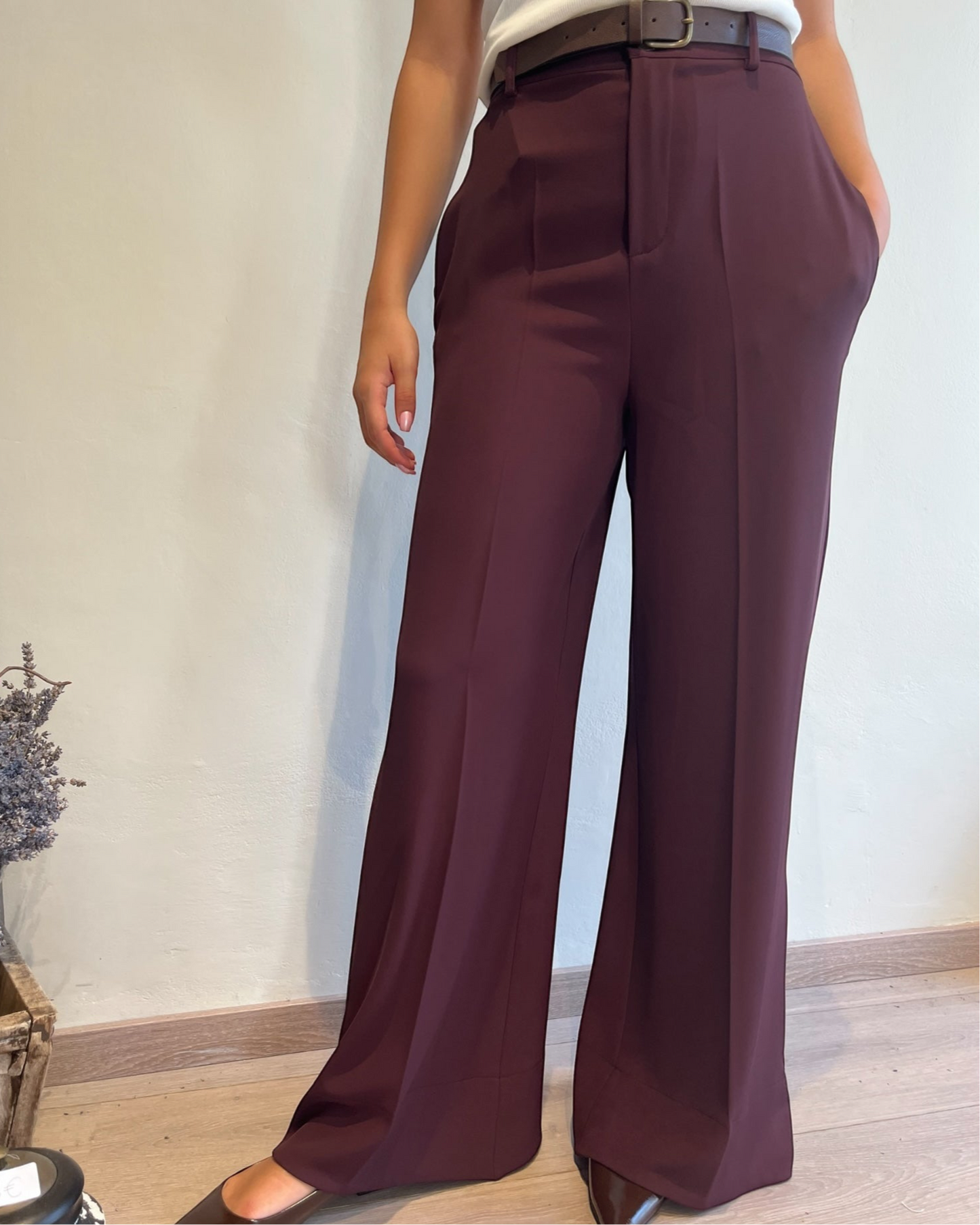 Pantalone palazzo con cintura art. AI254065 MOTEL
