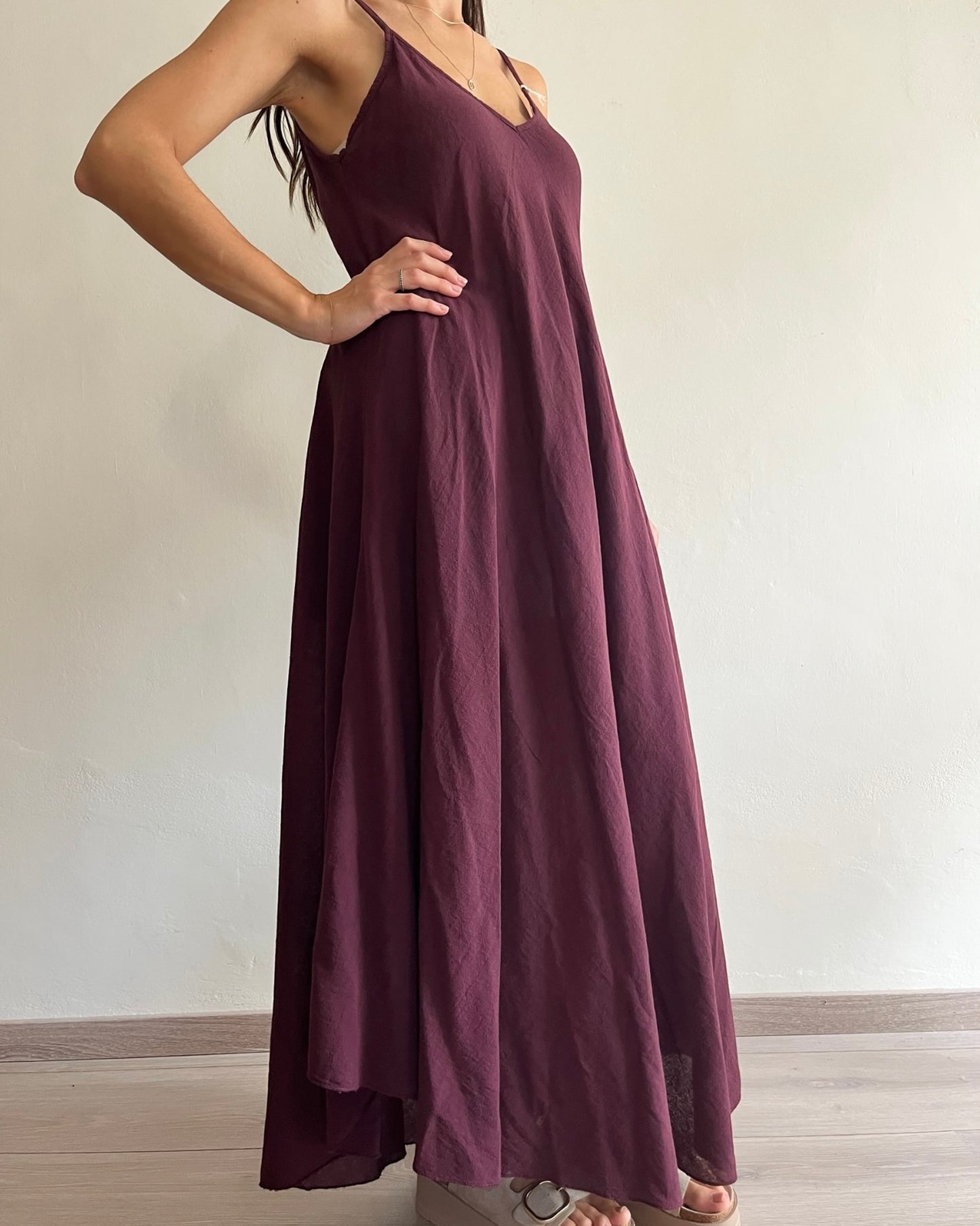 Maxi abito in lino e cotone art. 88128 CHEAP CHIC