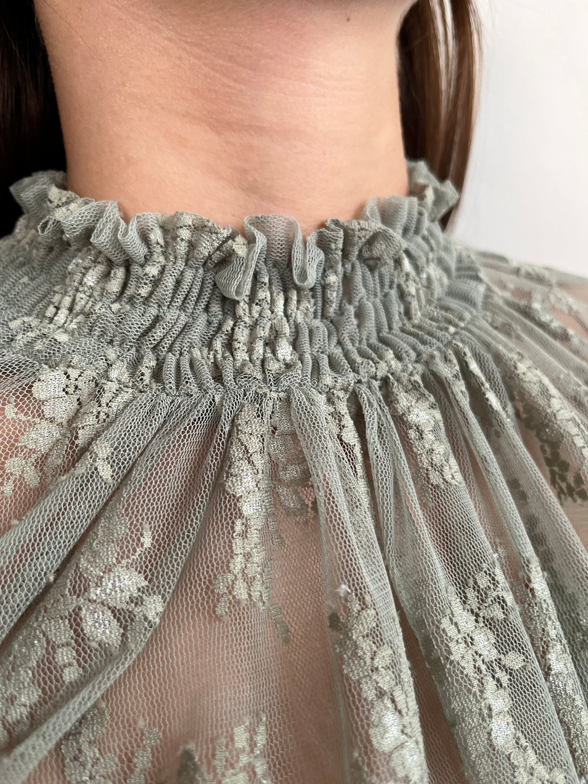 Blusa in tulle stampato art. CNP8MMX IMPERIAL