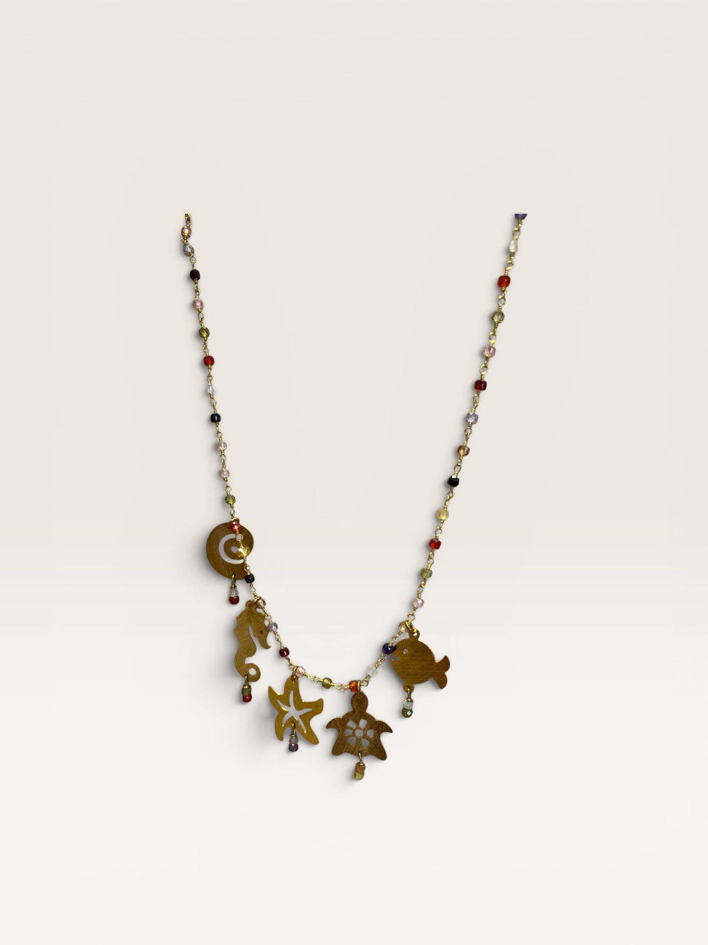 Collana rosario corta con charm BARBARA BURGIO