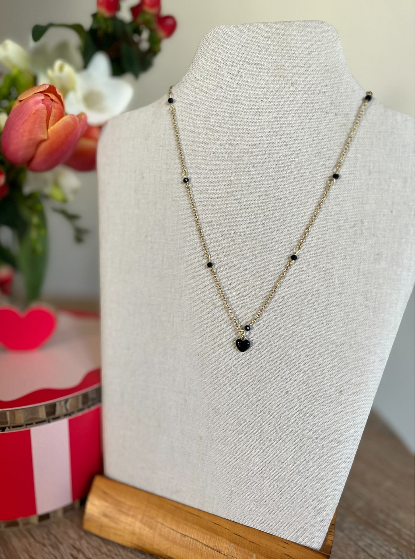 Girocollo con cuore a smalto pieno CLOEL