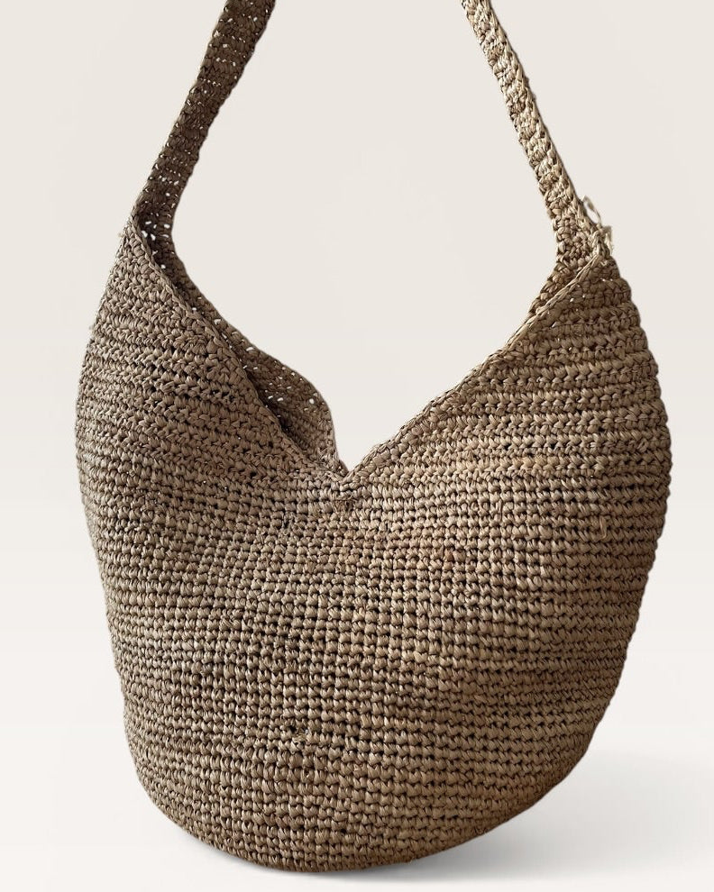Borsa in rafia a V piccola NATURELLEMENT