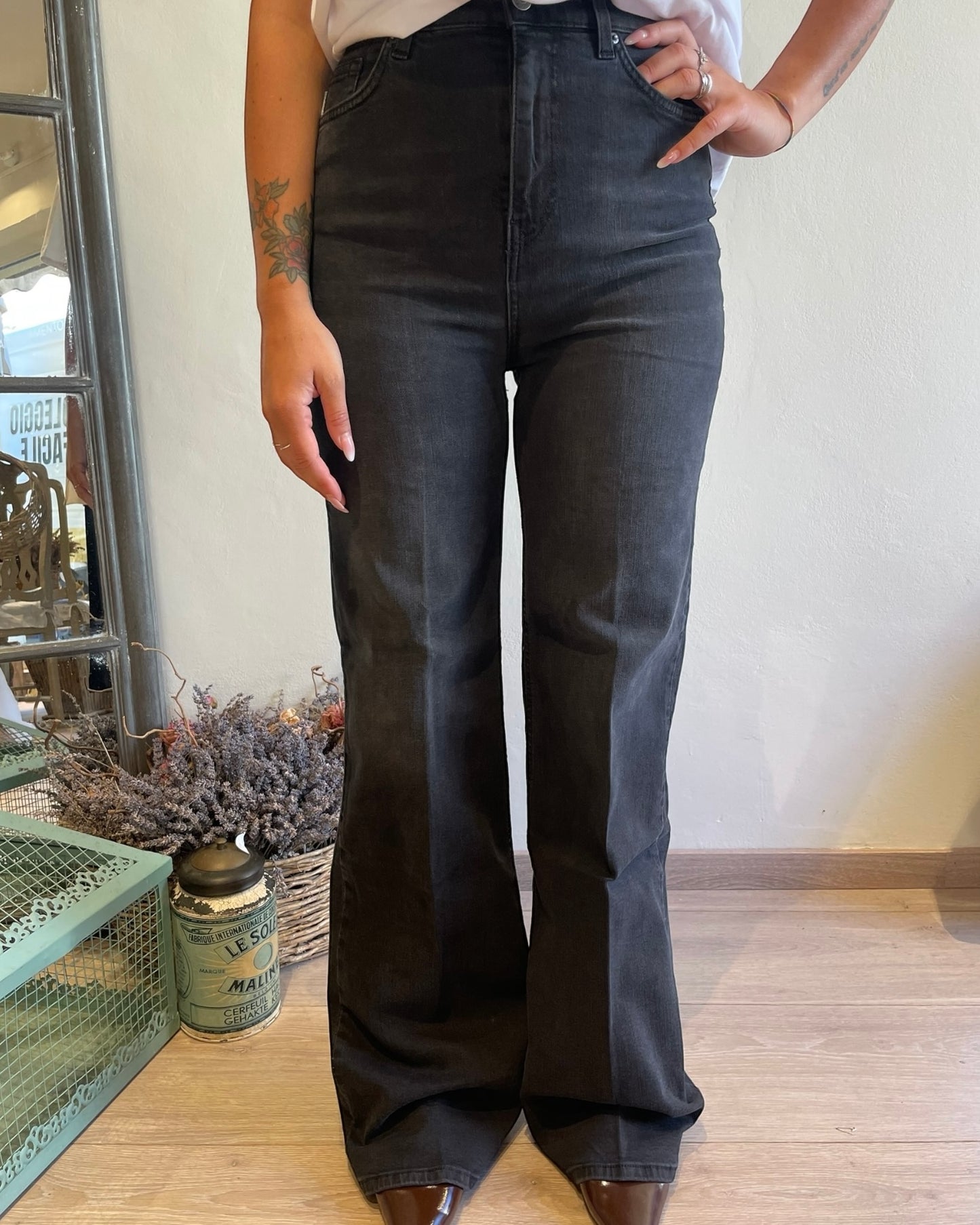 Pantalone jeans palazzo art. LEXIE VICOLO
