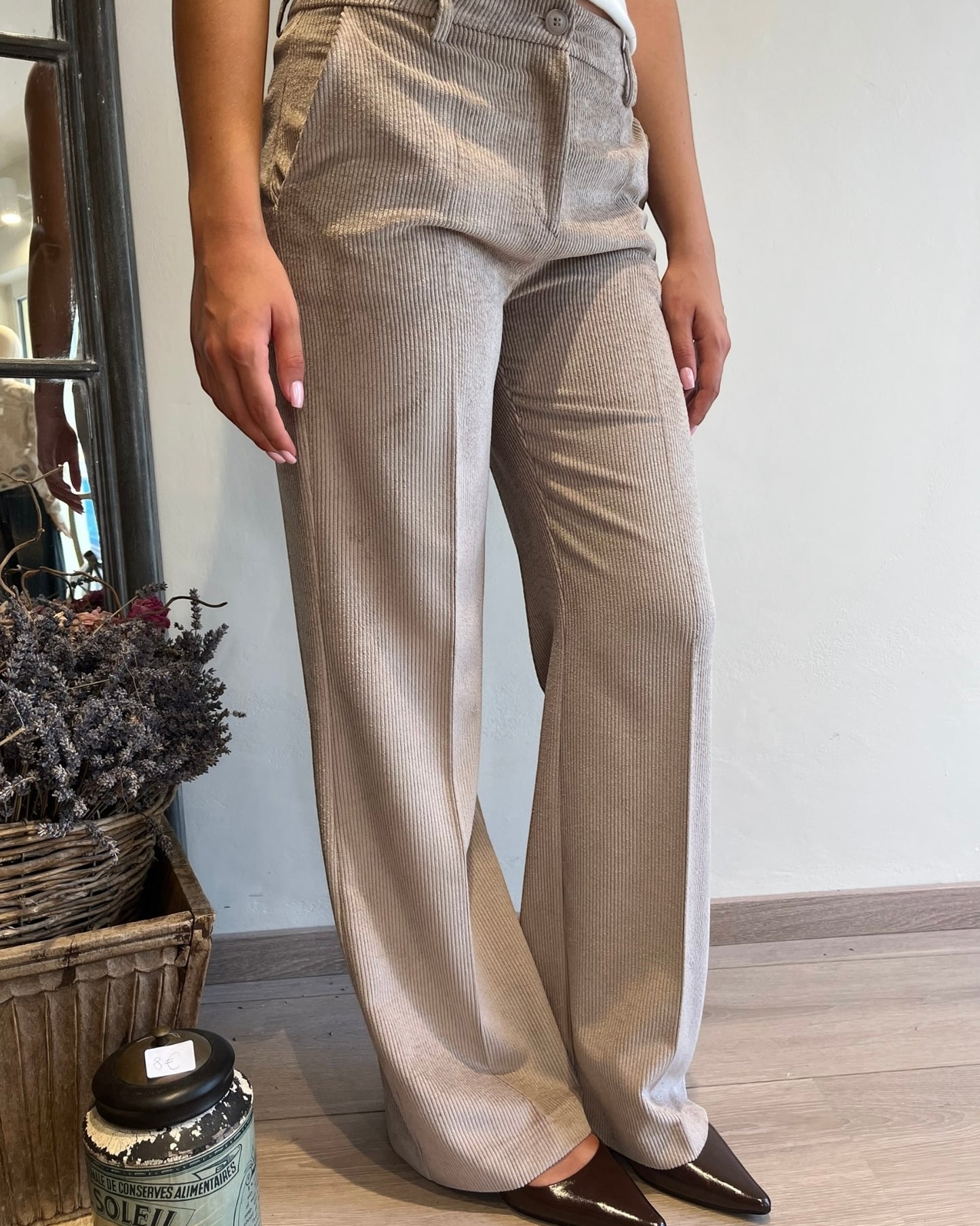 Pantalone palazzo velluto art. AN6102-V MOTEL