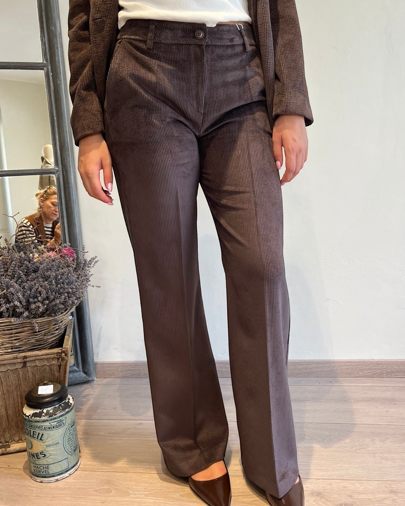 Pantalone palazzo velluto art. AN6102-V MOTEL