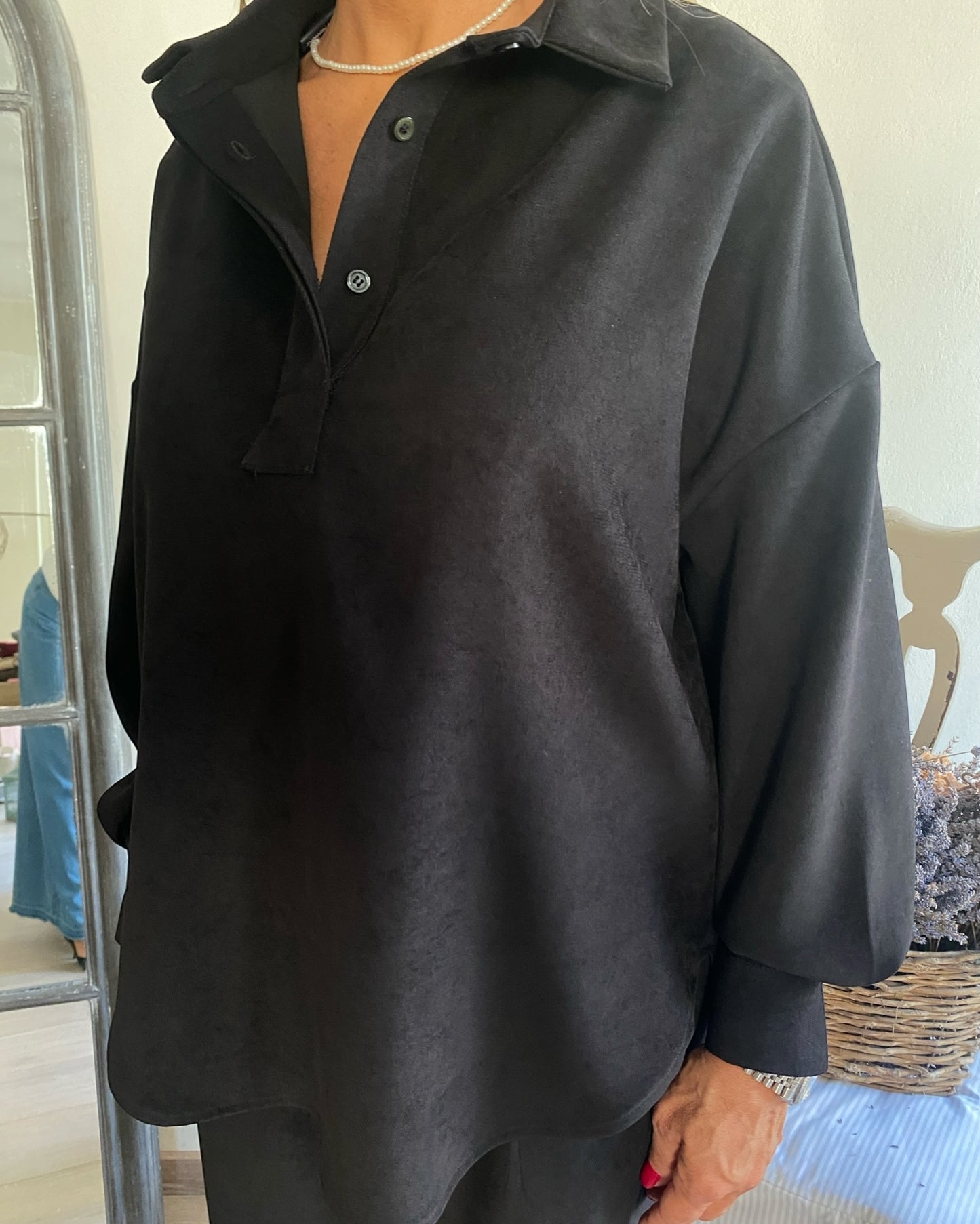Camicia in velluto diagonale art. L58YBF FAME LOLA by Sandro FERRONE