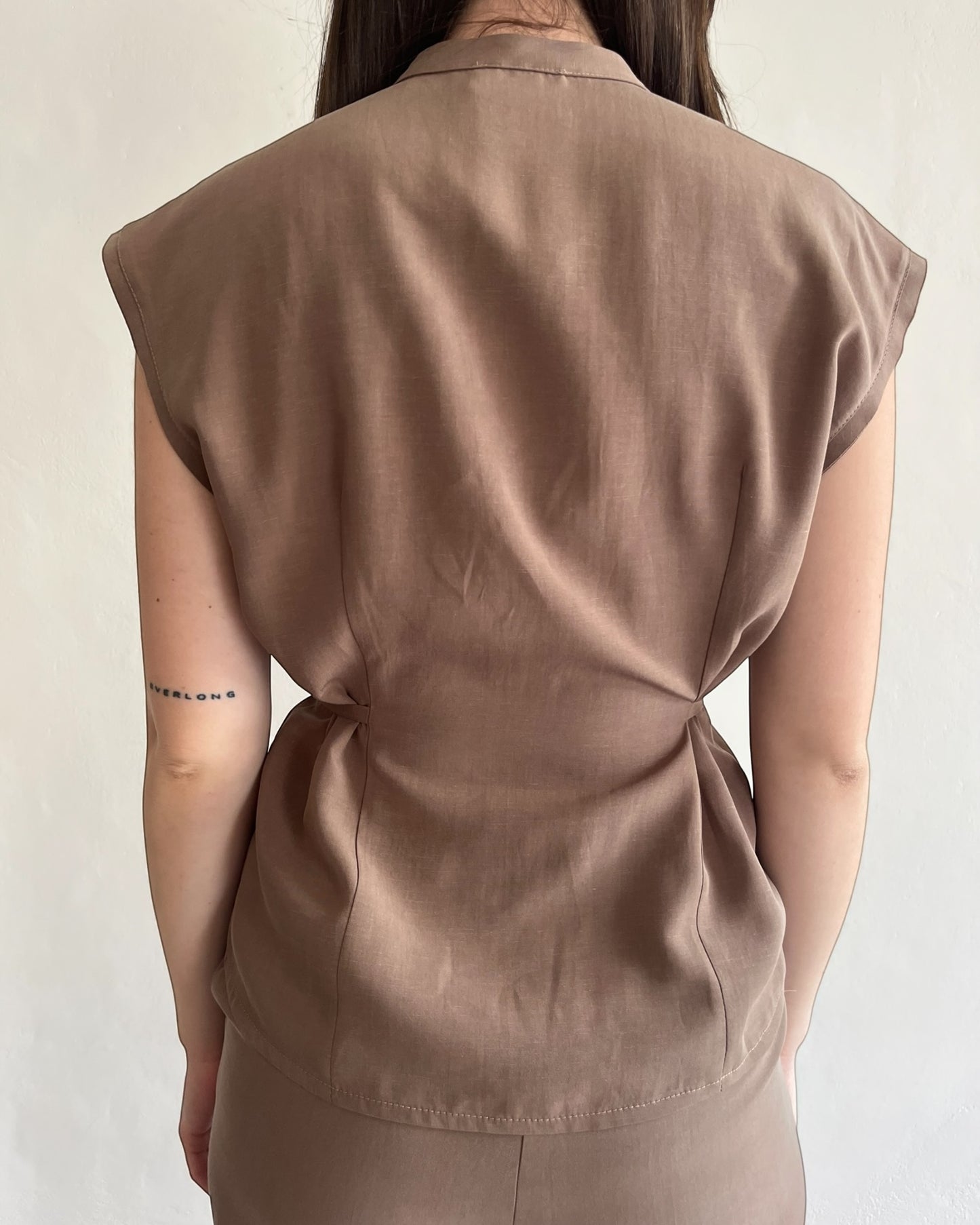 Camicia coreana smanicata SILVY art. SP9MR54 ANGELA DAVIS