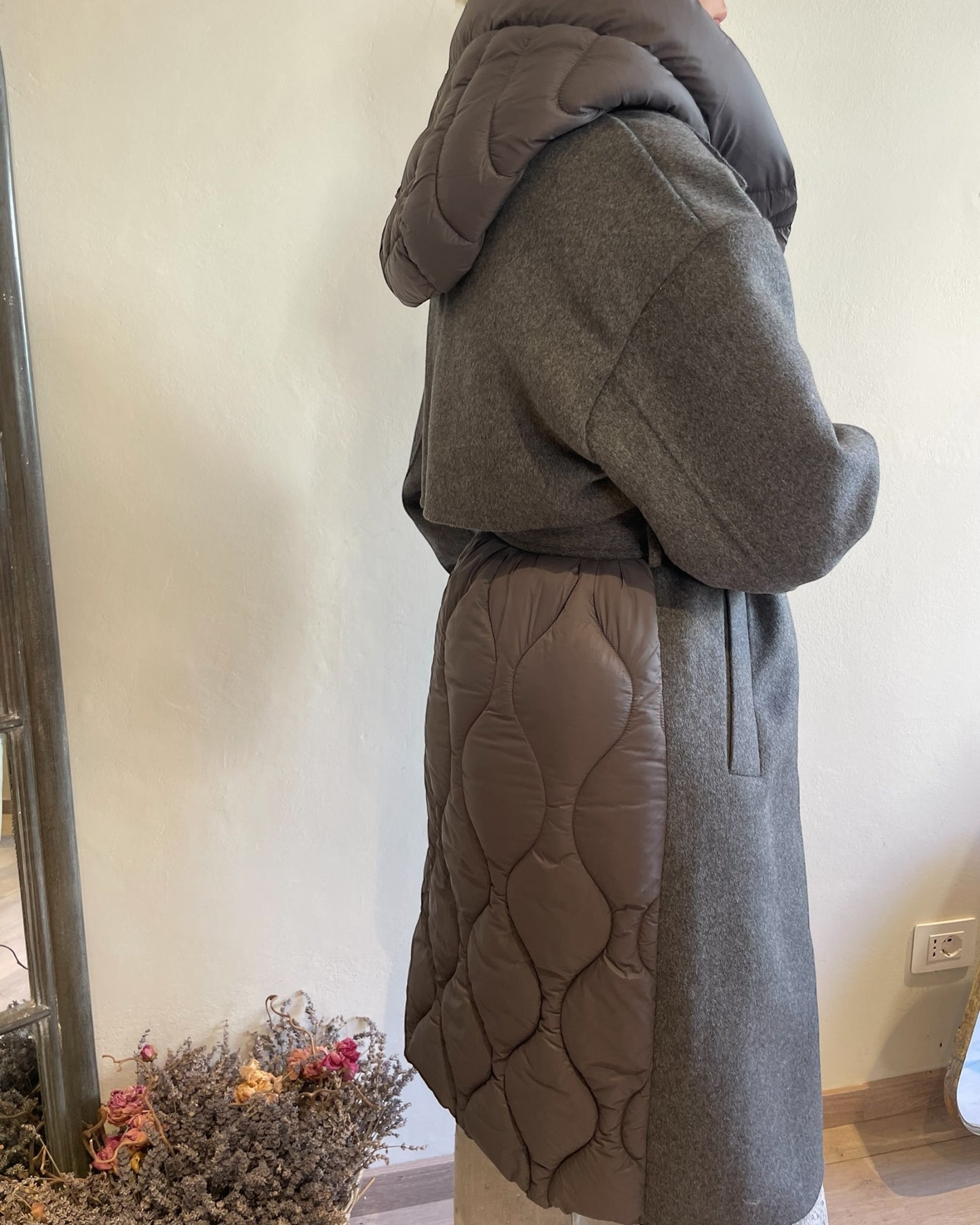 Cappotto piumino con cintura art. TF0028 VICOLO