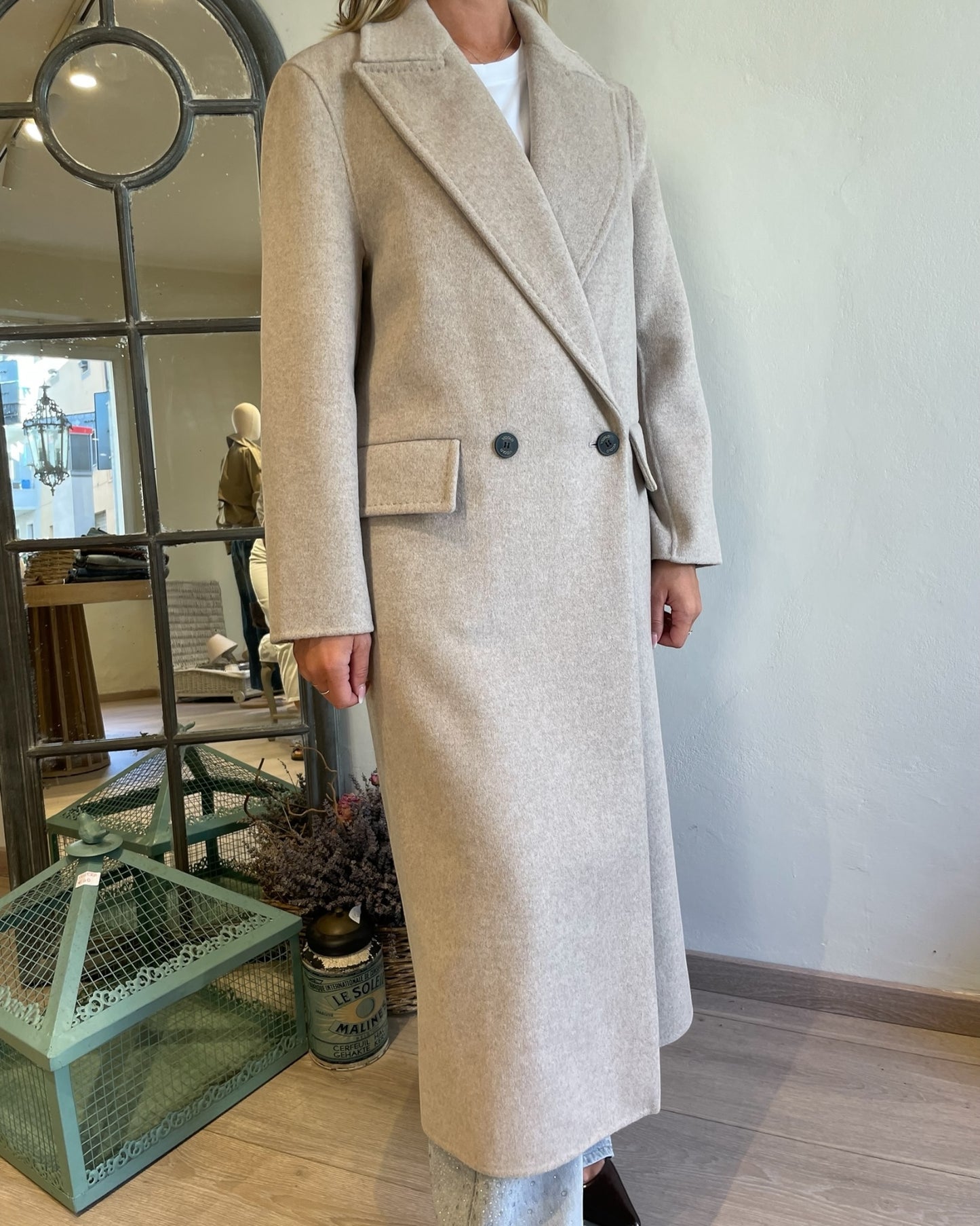 Cappotto lungo doppiopetto art. TF0009 VICOLO