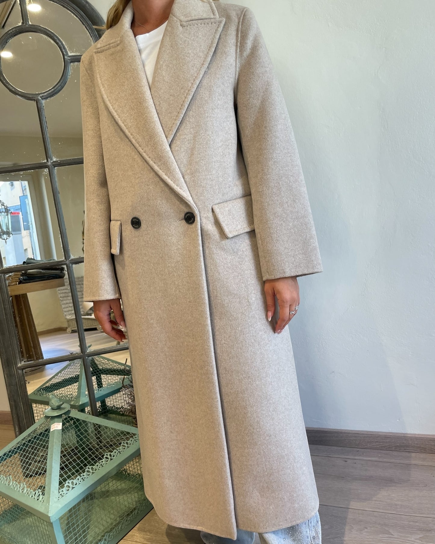 Cappotto lungo doppiopetto art. TF0009 VICOLO