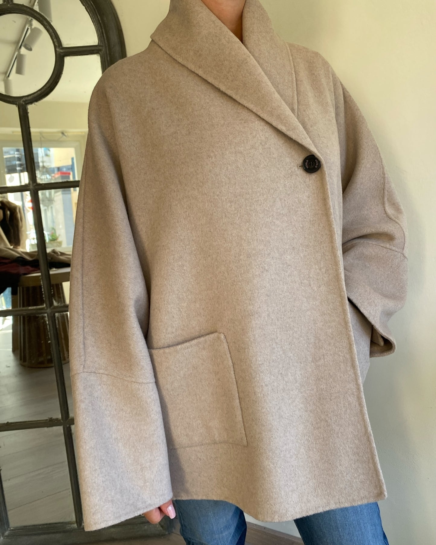 Giacca con chiusura asimmetrica art. TF0012 VICOLO