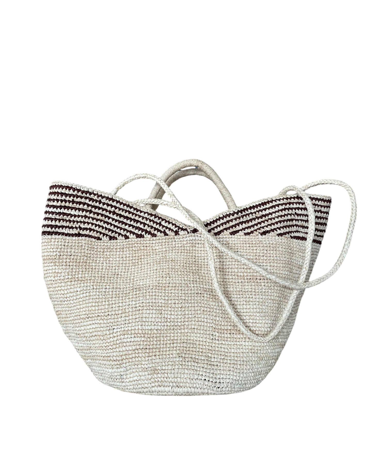 Borsa in rafia con tracolla removibile MAYA-L LIMAIA