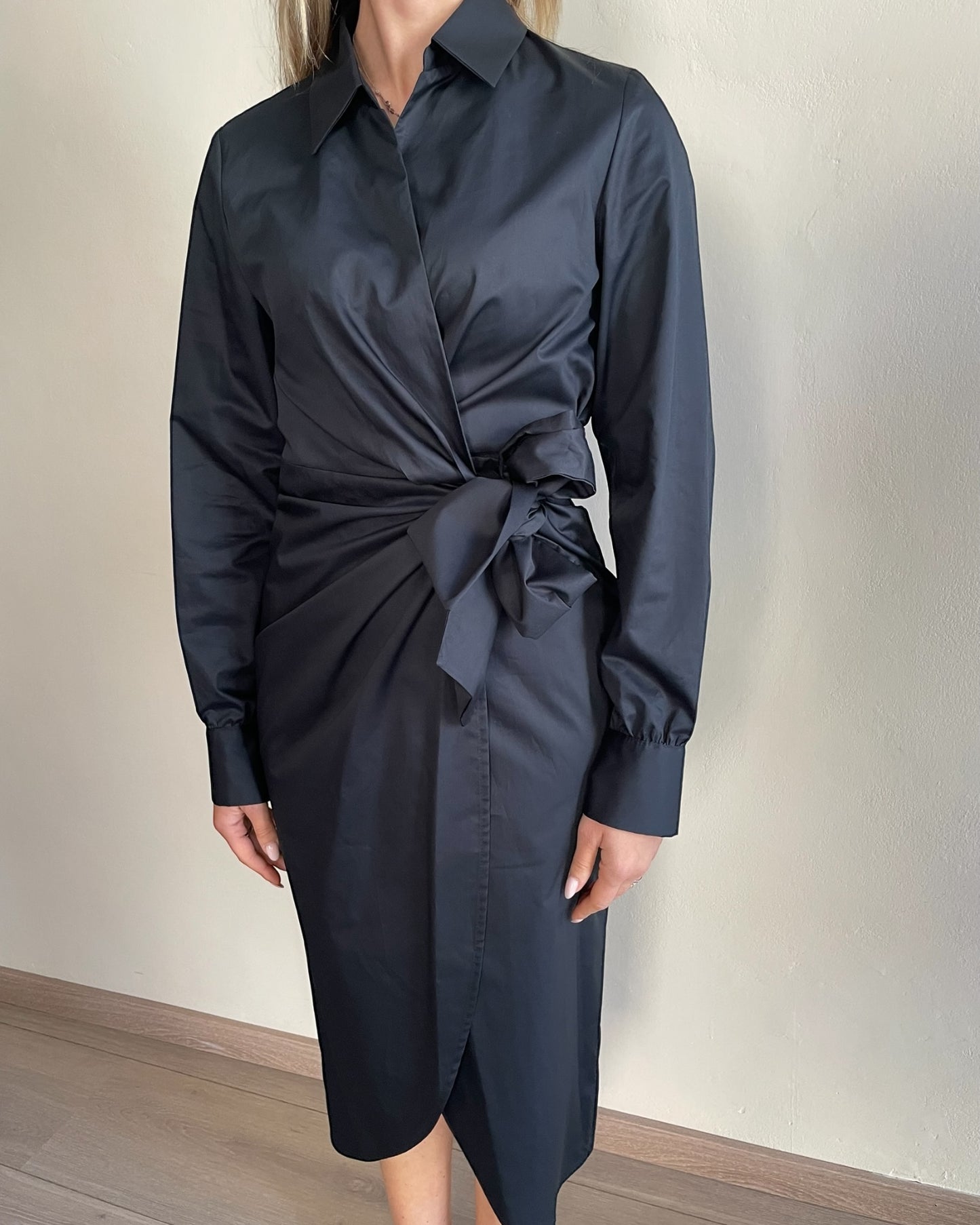 Abito premium cotton con fiocco art. S15XBE ANTILLE SANDRO FERRONE