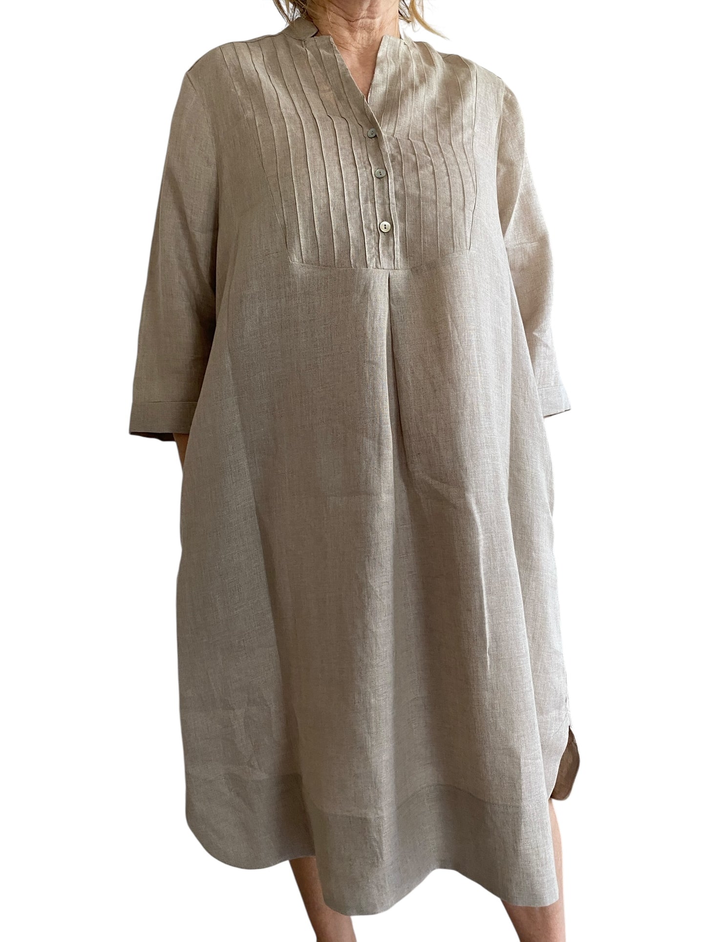 Caftano con plastron art. VERDIANA CENTOLINO
