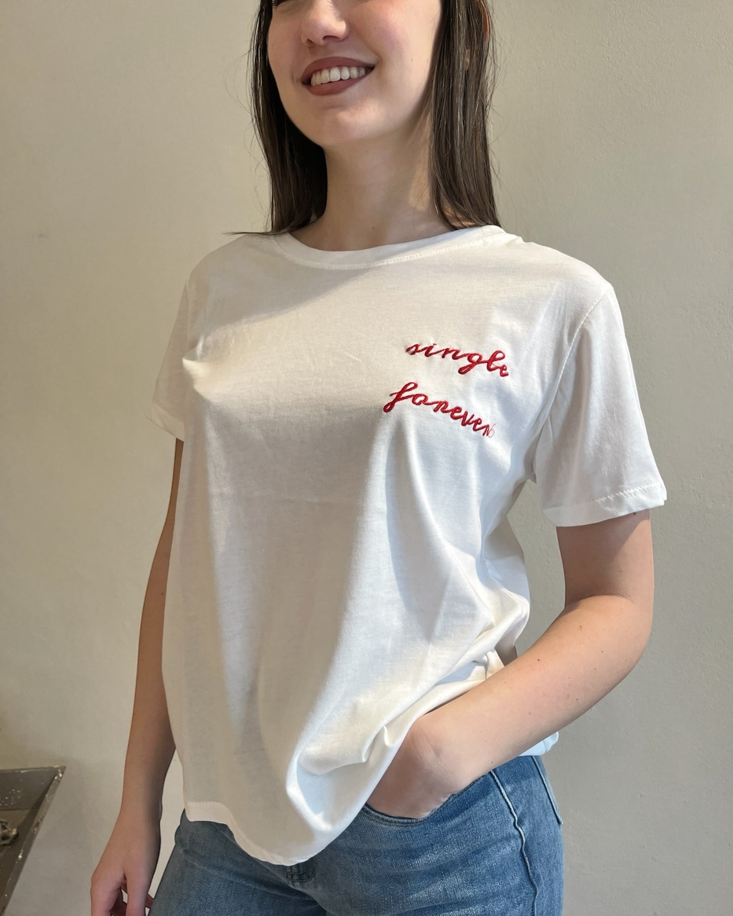 T-shirt “single forever” CHEAP&CHIC