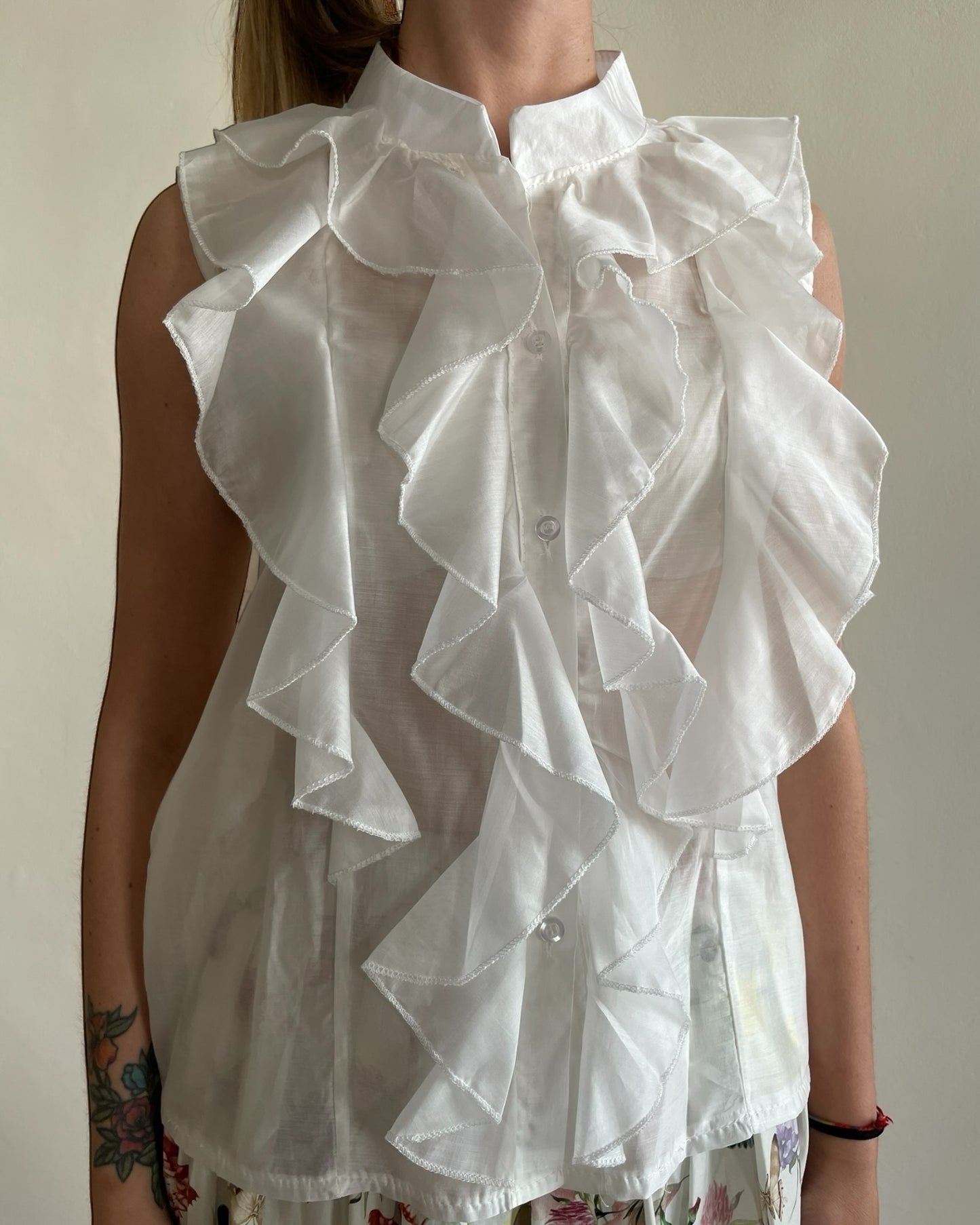 Camicia coreana con volant CHEAP&CHIP