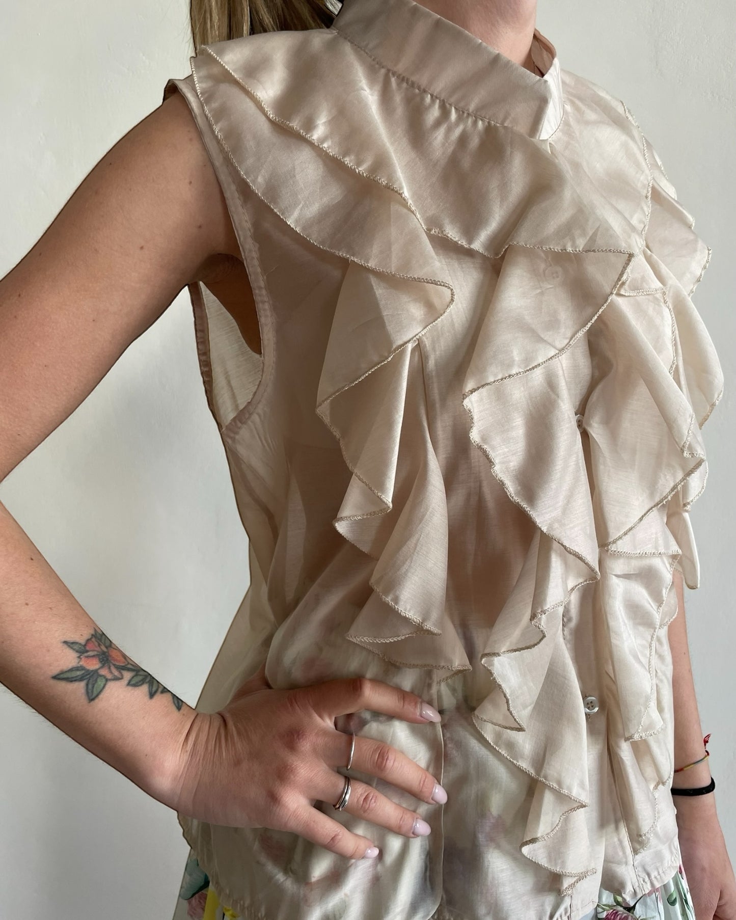 Camicia coreana con volant CHEAP&CHIP
