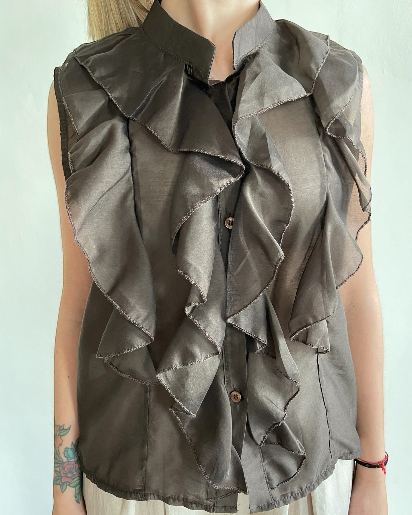 Camicia coreana con volant CHEAP&CHIP