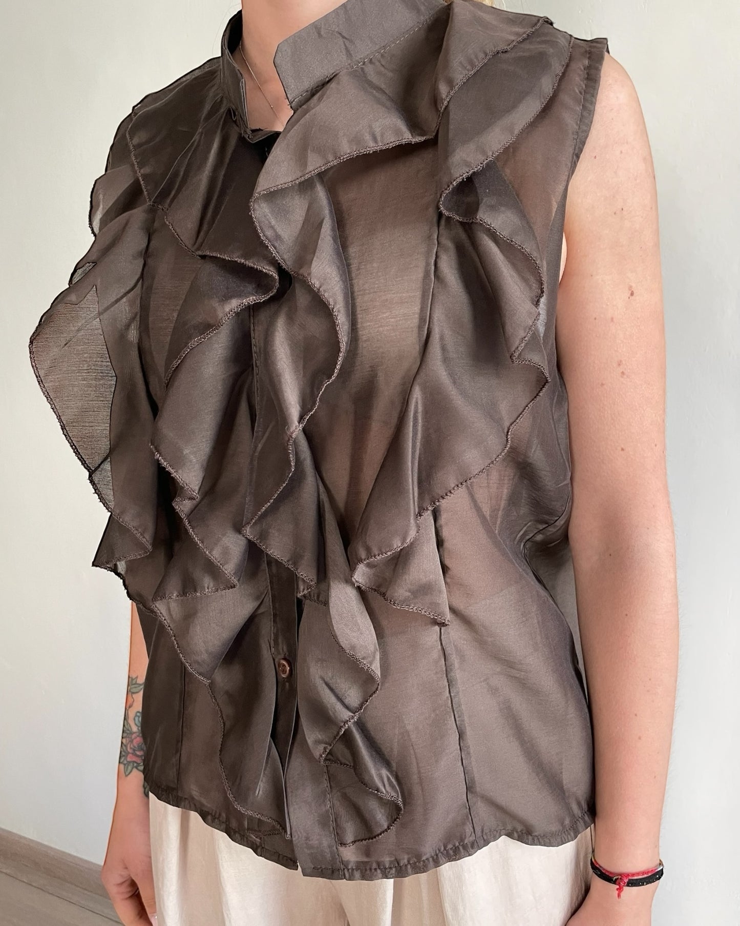 Camicia coreana con volant CHEAP&CHIP