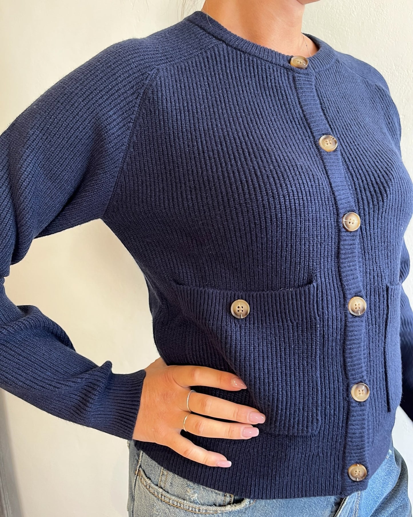 Cardigan girocollo misto viscosa art.S138YB PRUGNA Sandro ferrone