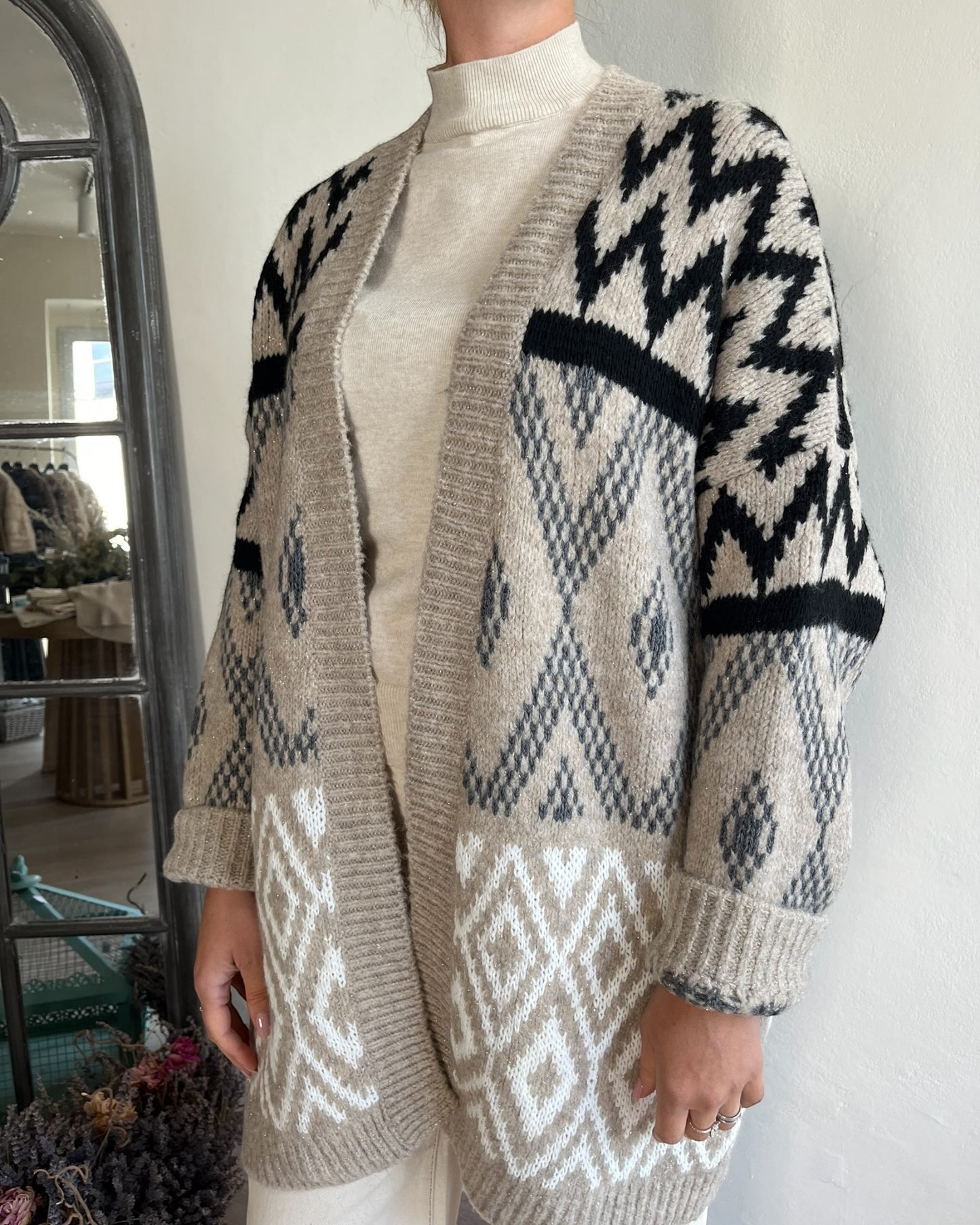 Cardigan multicolor art. 26316 TENSIONE IN