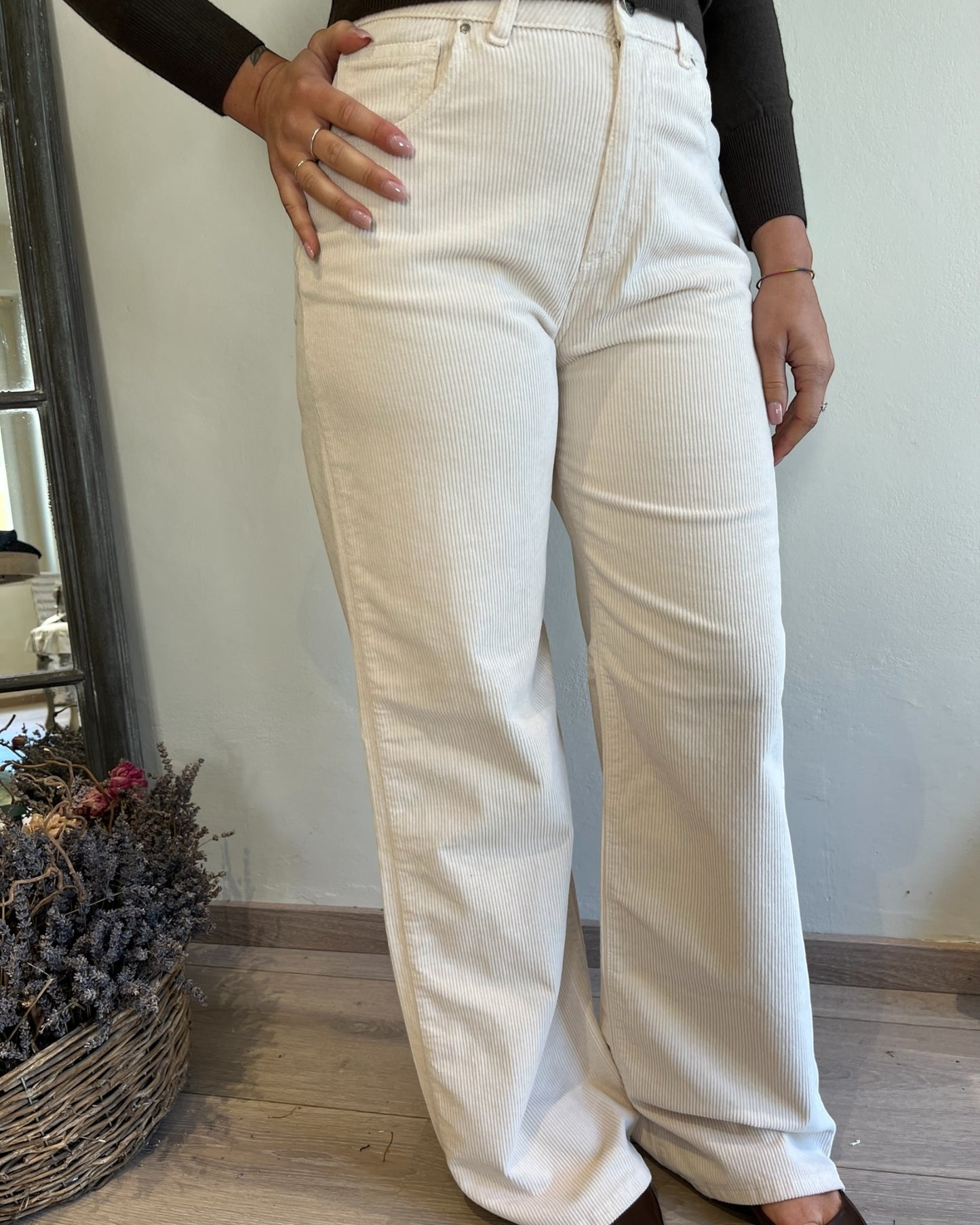 Pantaloni palazzo velluto art. SELENE GSD