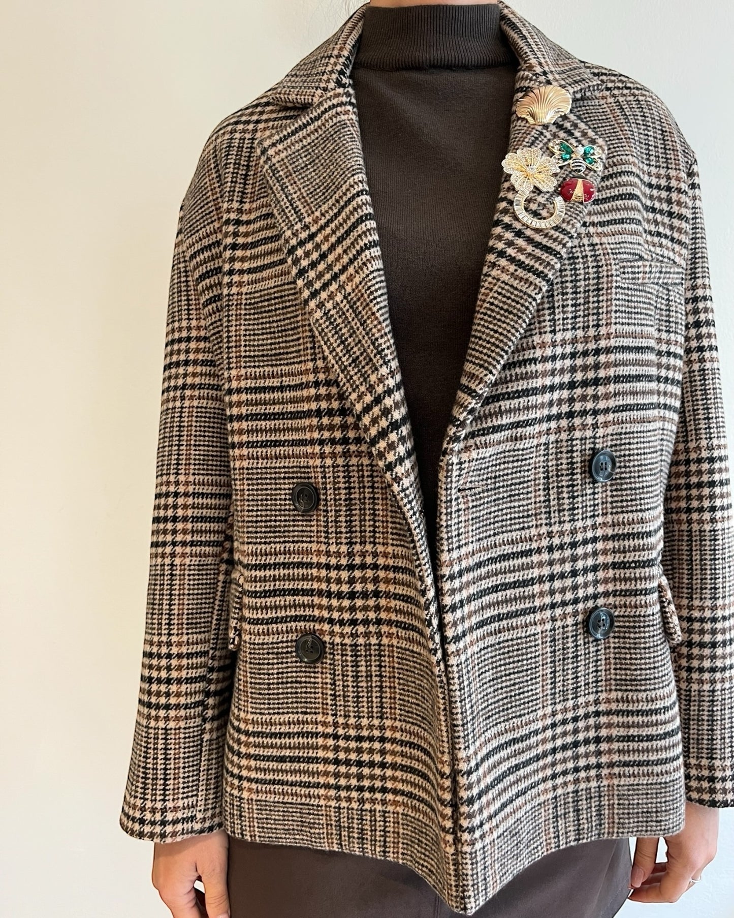 Giacca quadri con spille art. 26B951 TENSIONE IN