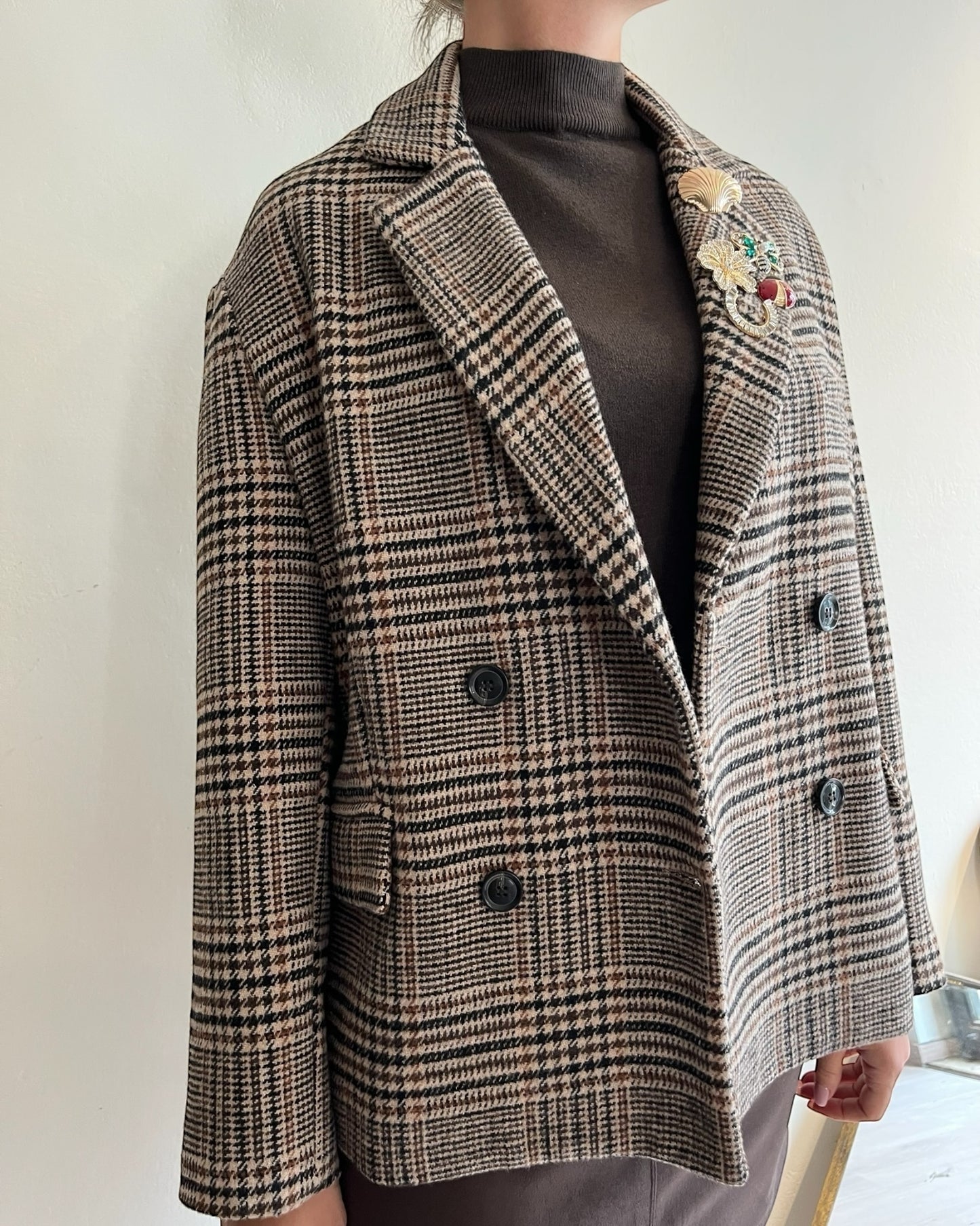 Giacca quadri con spille art. 26B951 TENSIONE IN