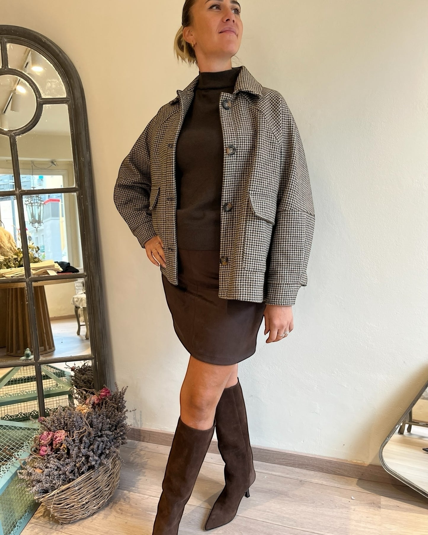 Bomber pied de poul art. AI25-7048CAMP TENSIONE IN
