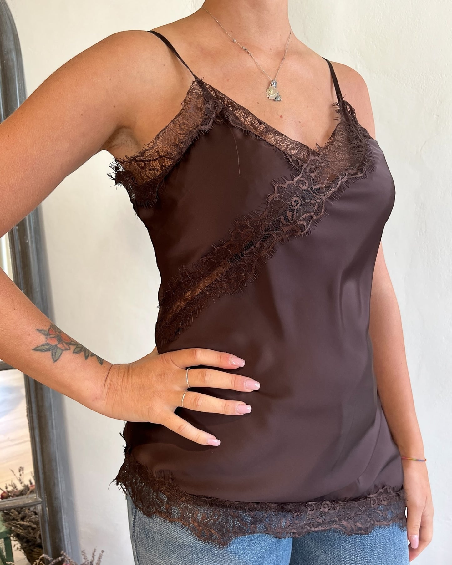 Top raso e pizzo art. 25424 CHEAP&CHIC