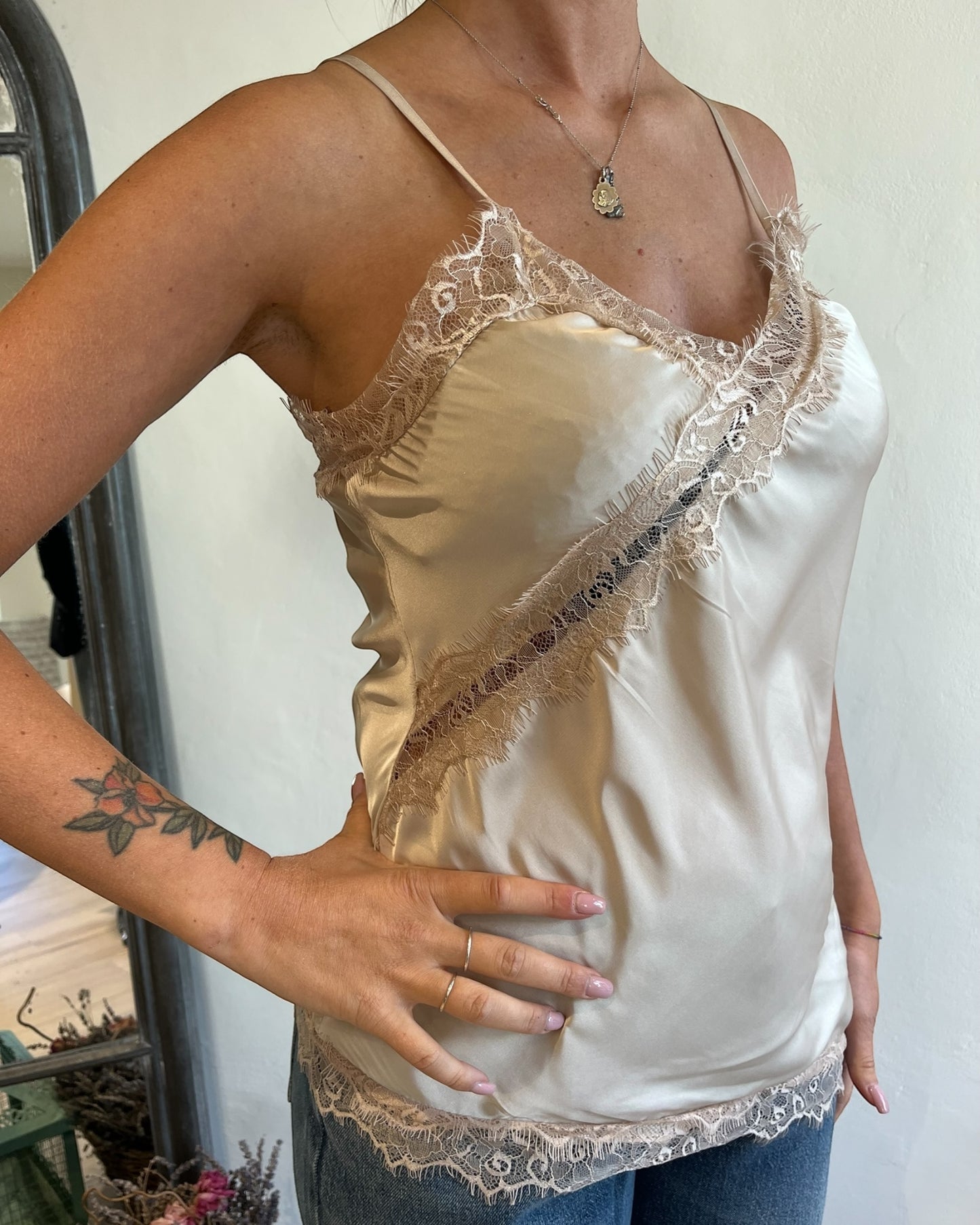 Top raso e pizzo art. 25424 CHEAP&CHIC