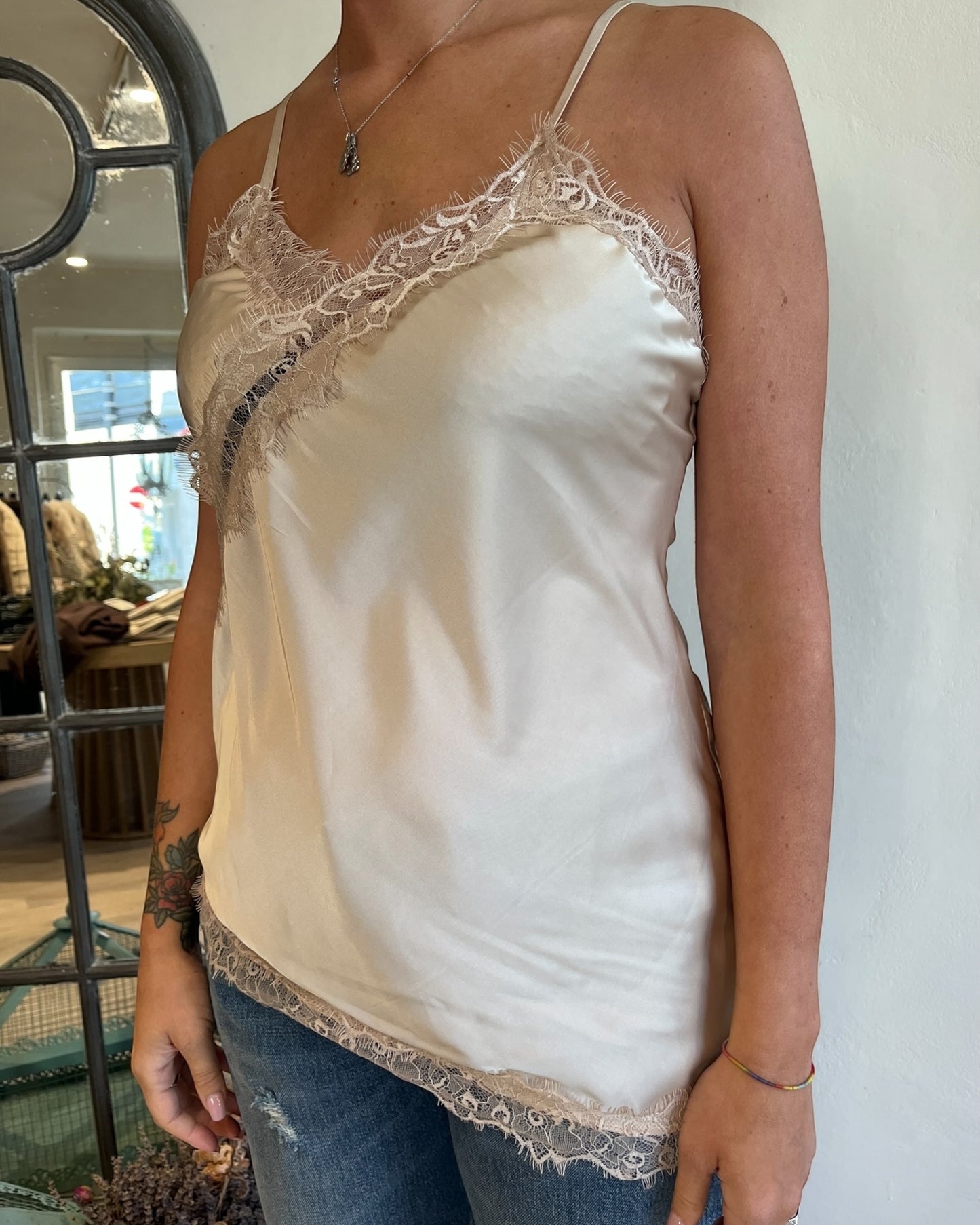 Top raso e pizzo art. 25424 CHEAP&CHIC