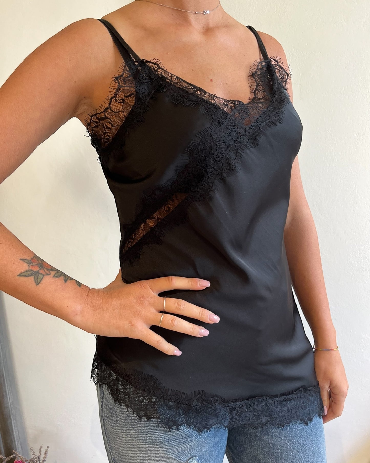 Top raso e pizzo art. 25424 CHEAP&CHIC