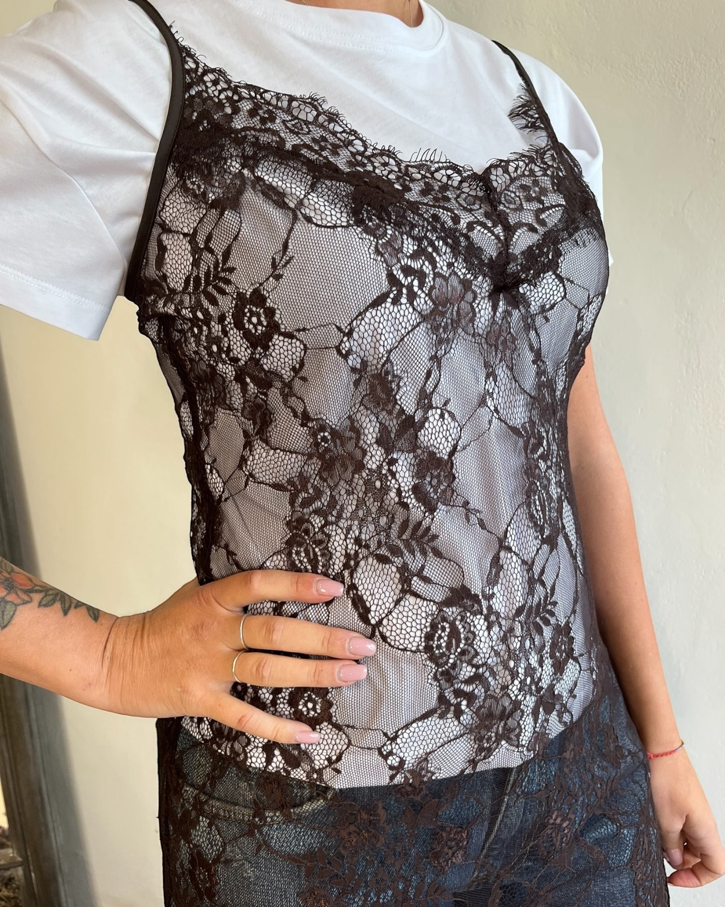 Sottoveste pizzo art. 37480 TENSIONE IN