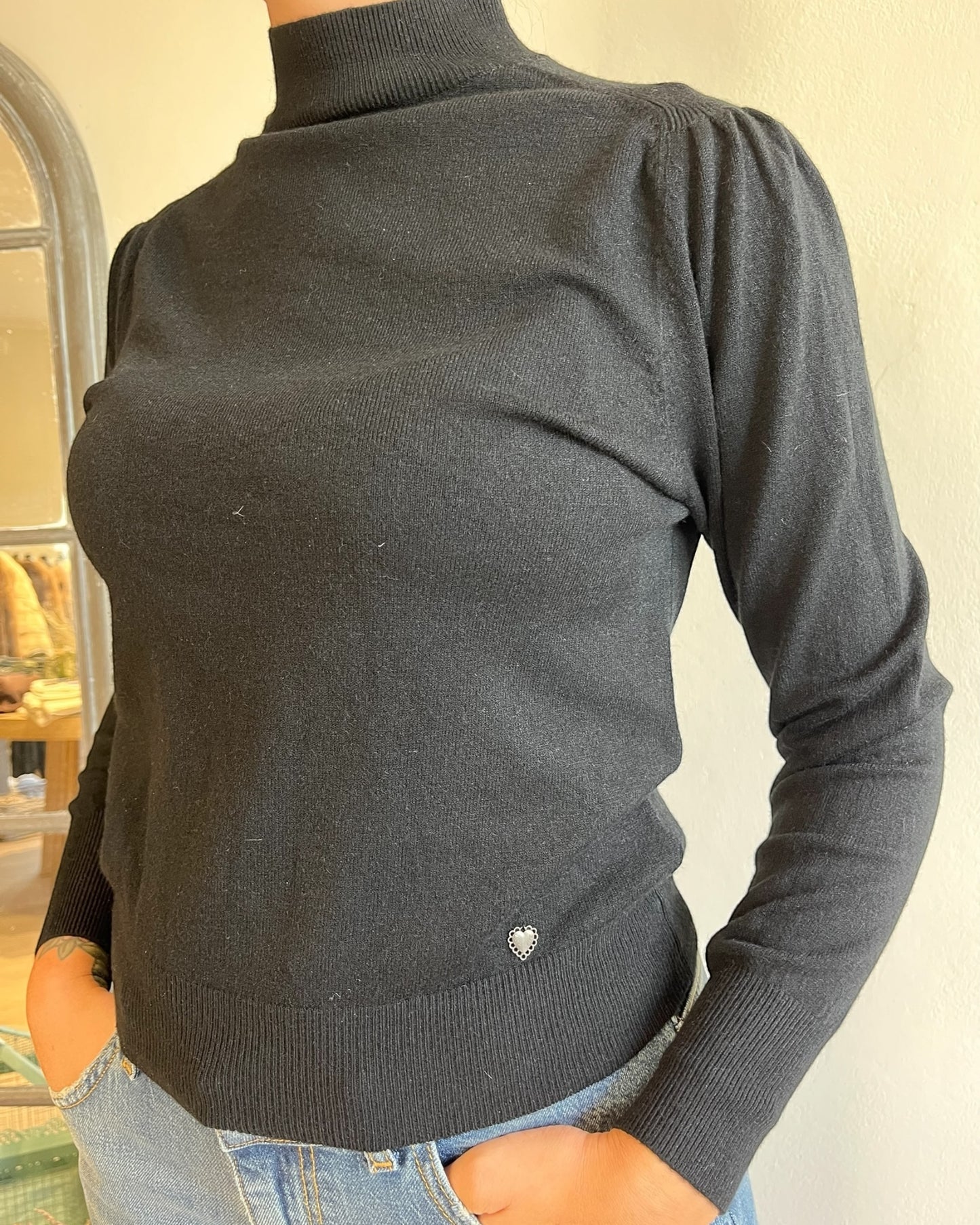 Maglia spallina arricciata art. 31433 CHEAP&CHIC