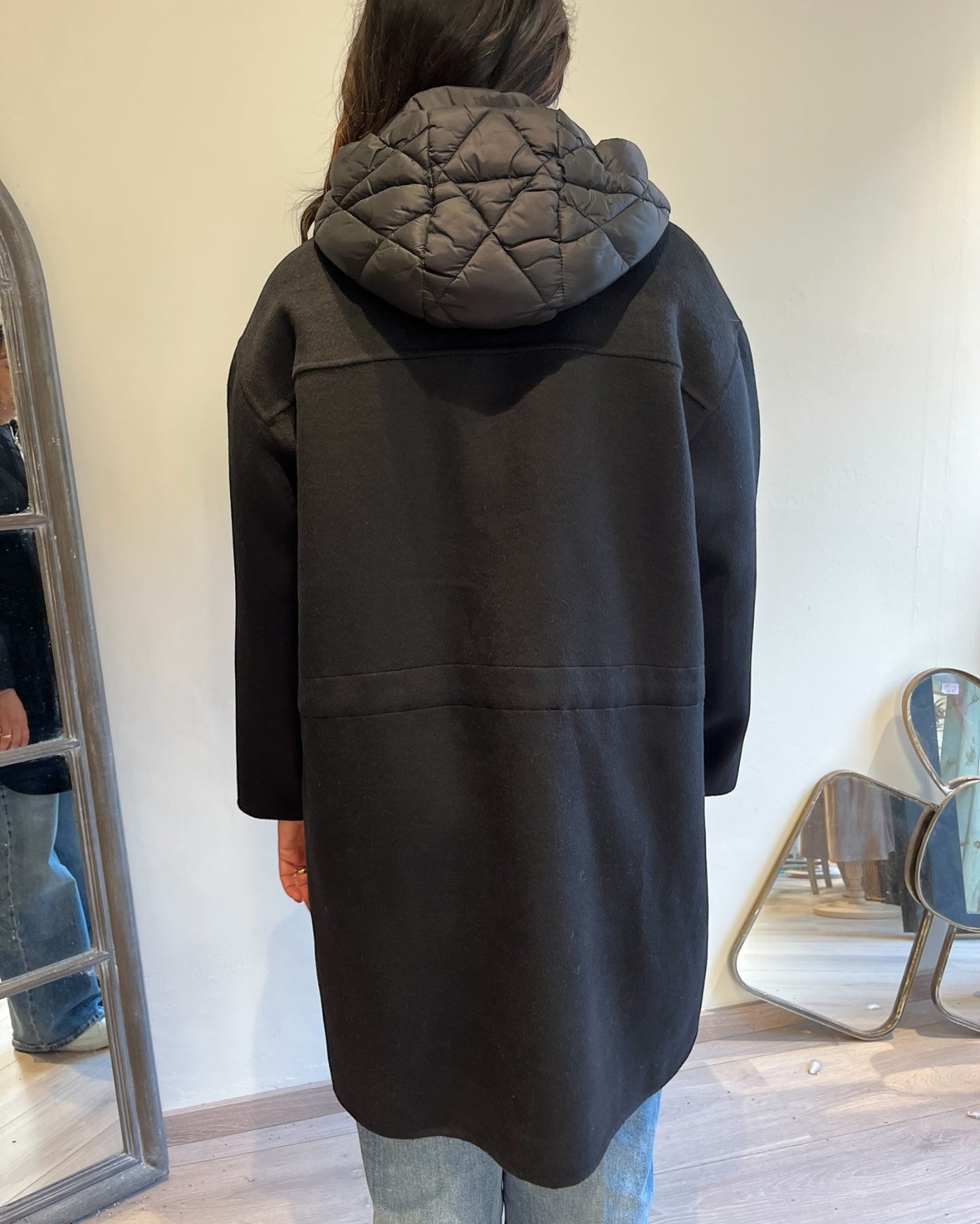 Cappotto con cappuccio handmade art. L64YB FASSO LOLA by Sandro FERRONE