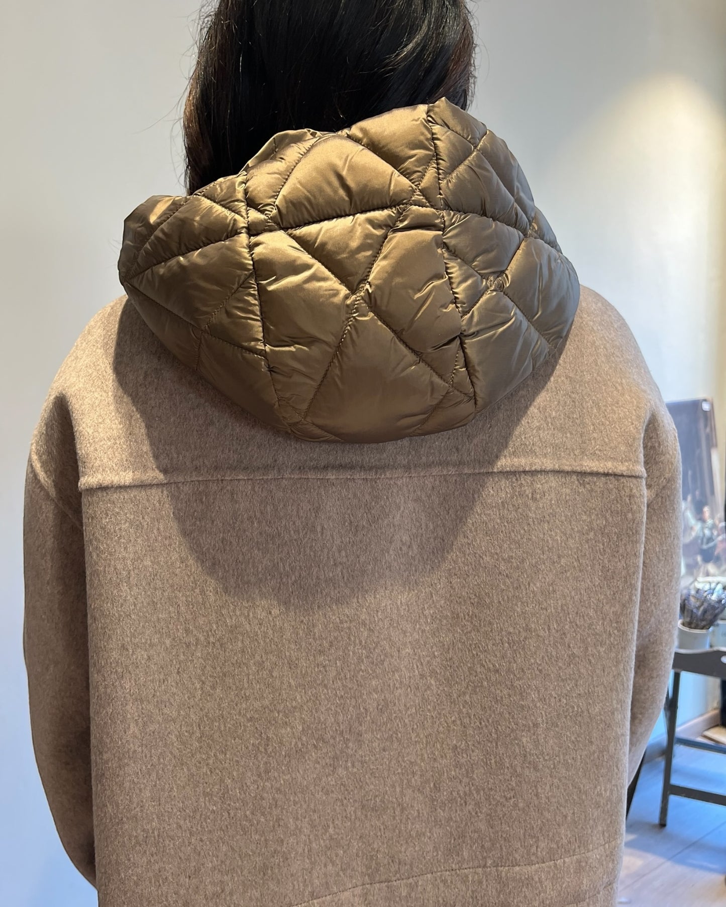 Cappotto con cappuccio handmade art. L64YB FASSO LOLA by Sandro FERRONE