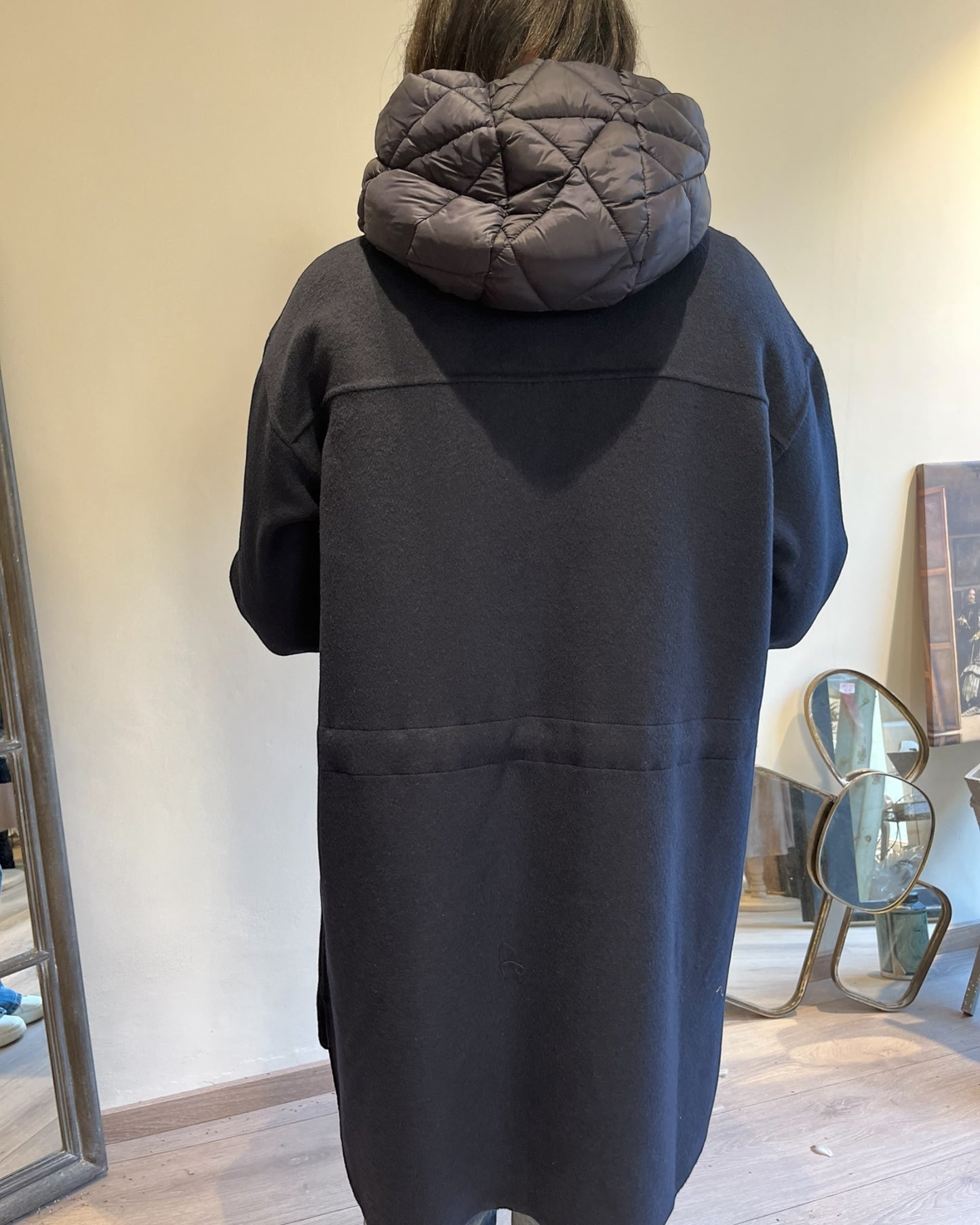 Cappotto con cappuccio handmade art. L64YB FASSO LOLA by Sandro FERRONE