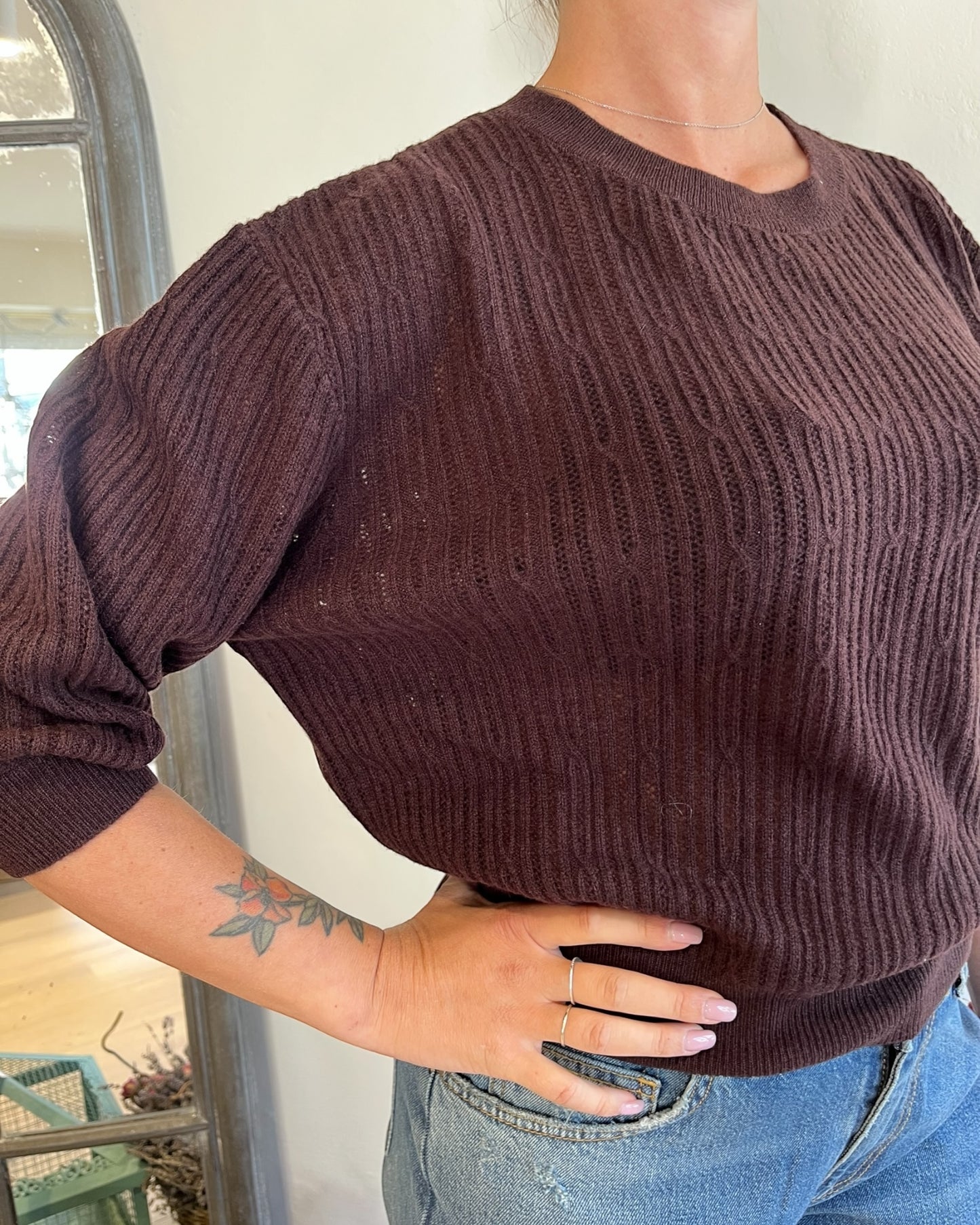 Maglia crop manica 3/4 art. WL1011 MOTEL