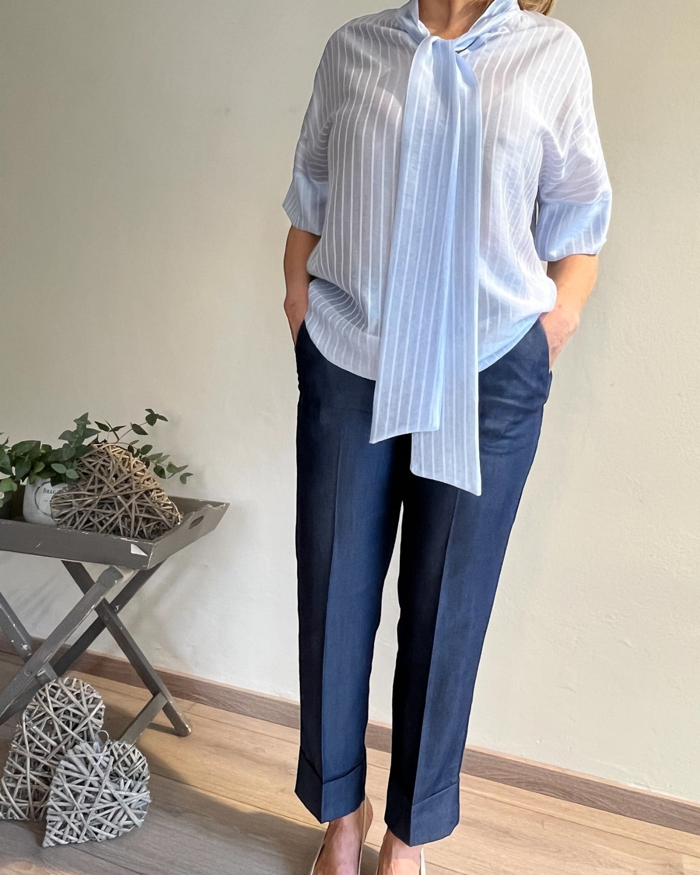 Pantalone cropped in Lyocell art. S39XBF FURFAJEANS Sandro FERRONE