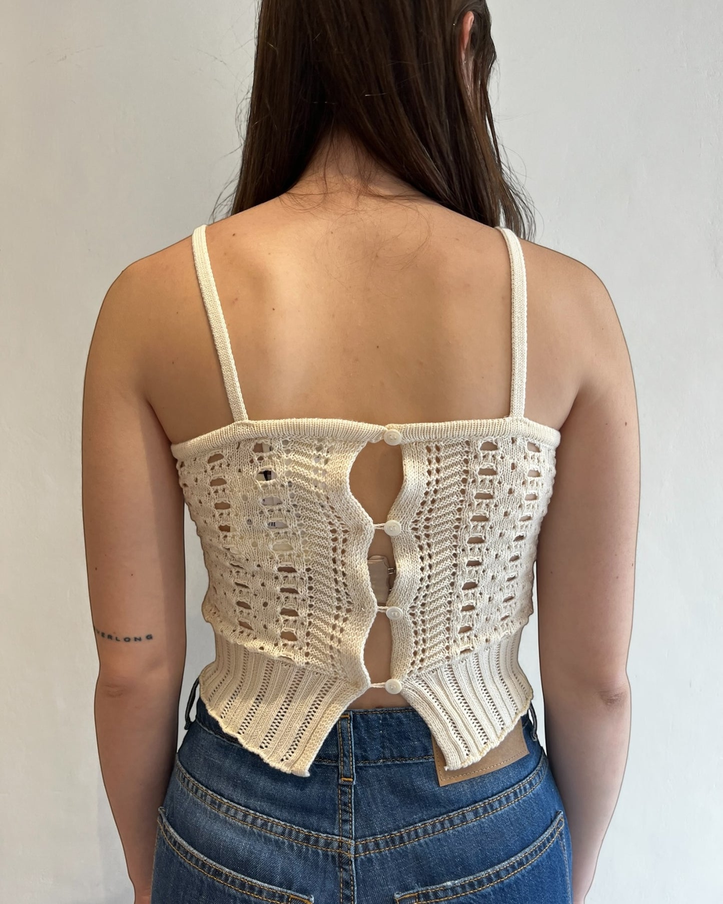 Top con bottoni art. 7AB7088 VICOLO