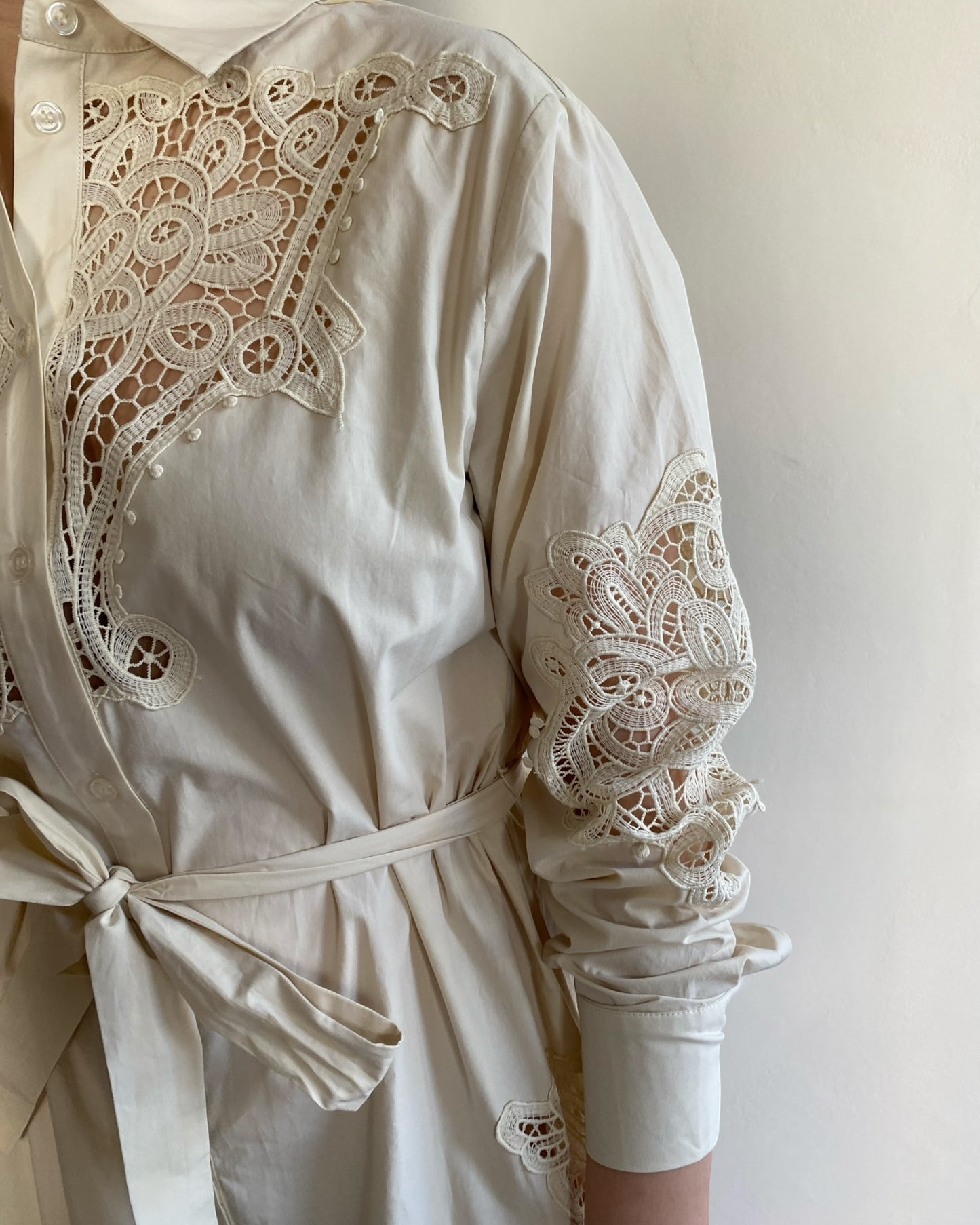 Abito con inserti in pizzo art. A744W028A DIXIE
