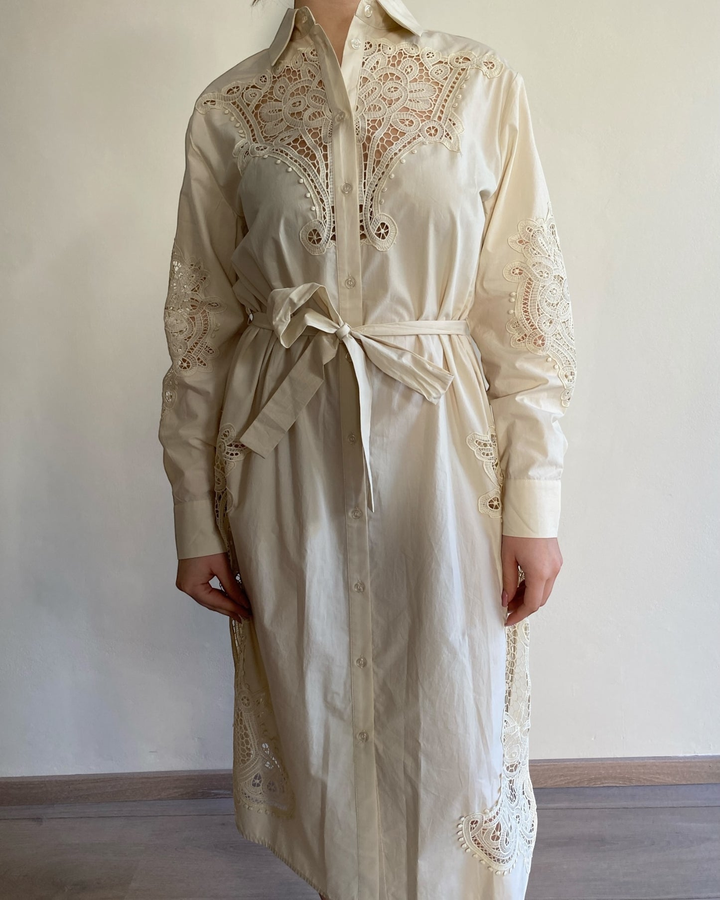 Abito con inserti in pizzo art. A744W028A DIXIE