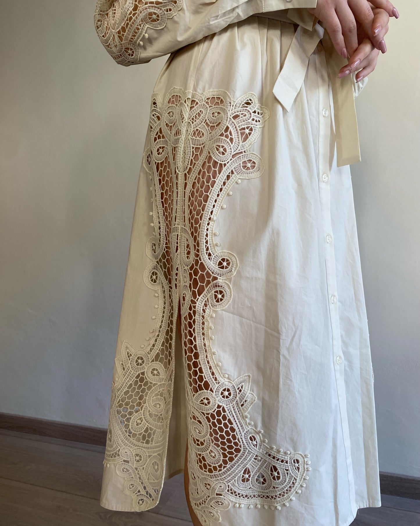 Abito con inserti in pizzo art. A744W028A DIXIE