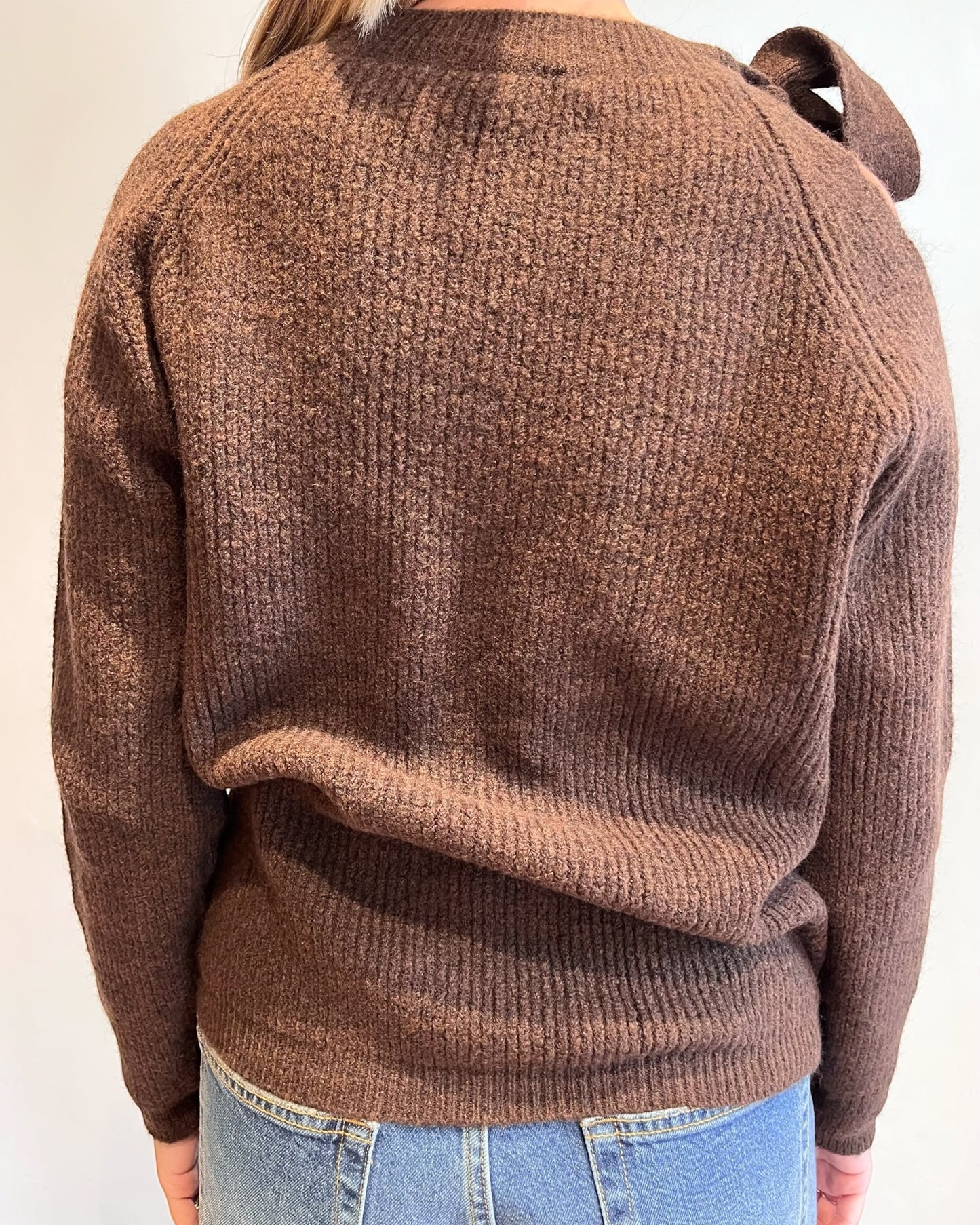 Maglia fiocco su collo art. 77254F VICOLO