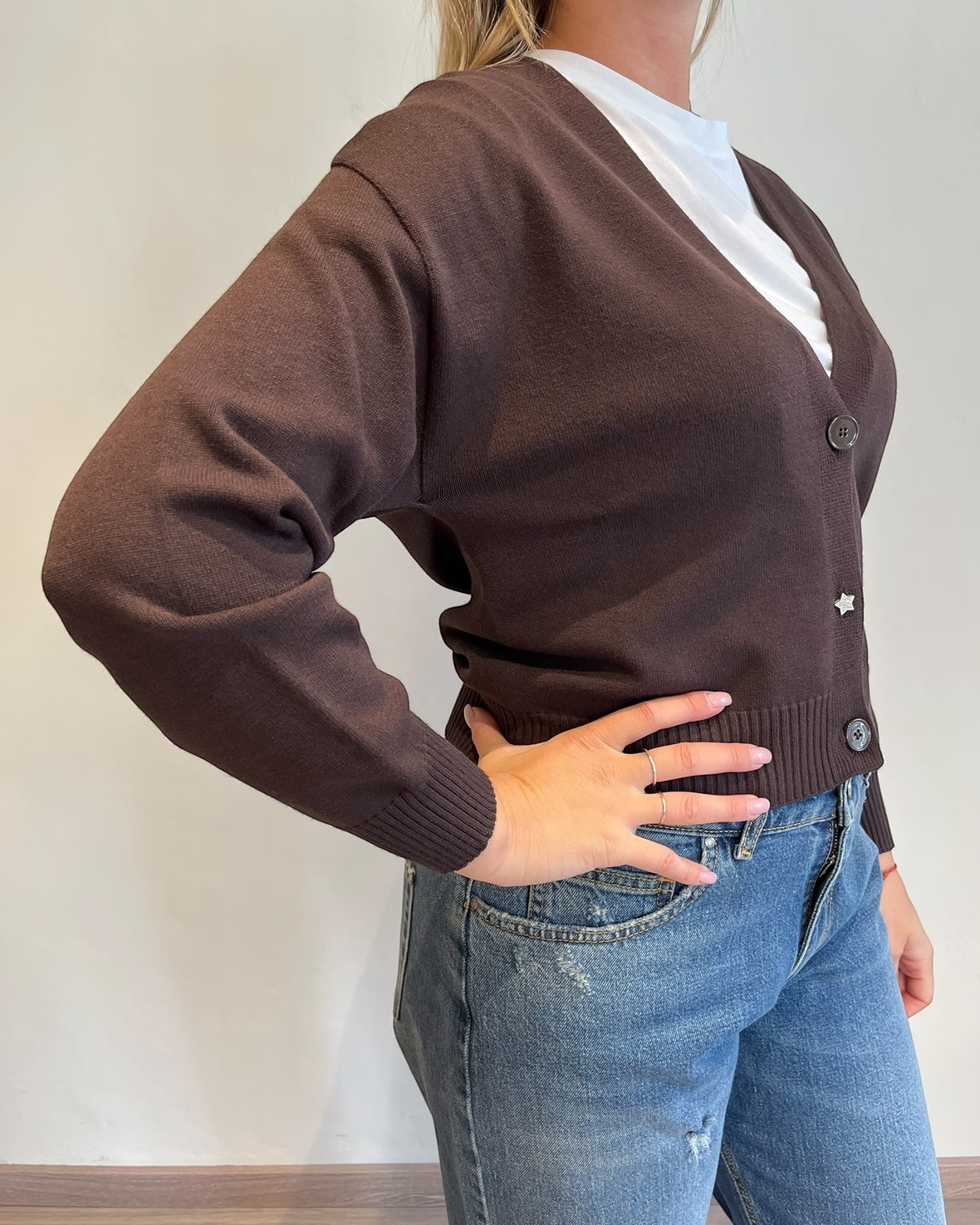 Cardigan crop art. 77164F VICOLO
